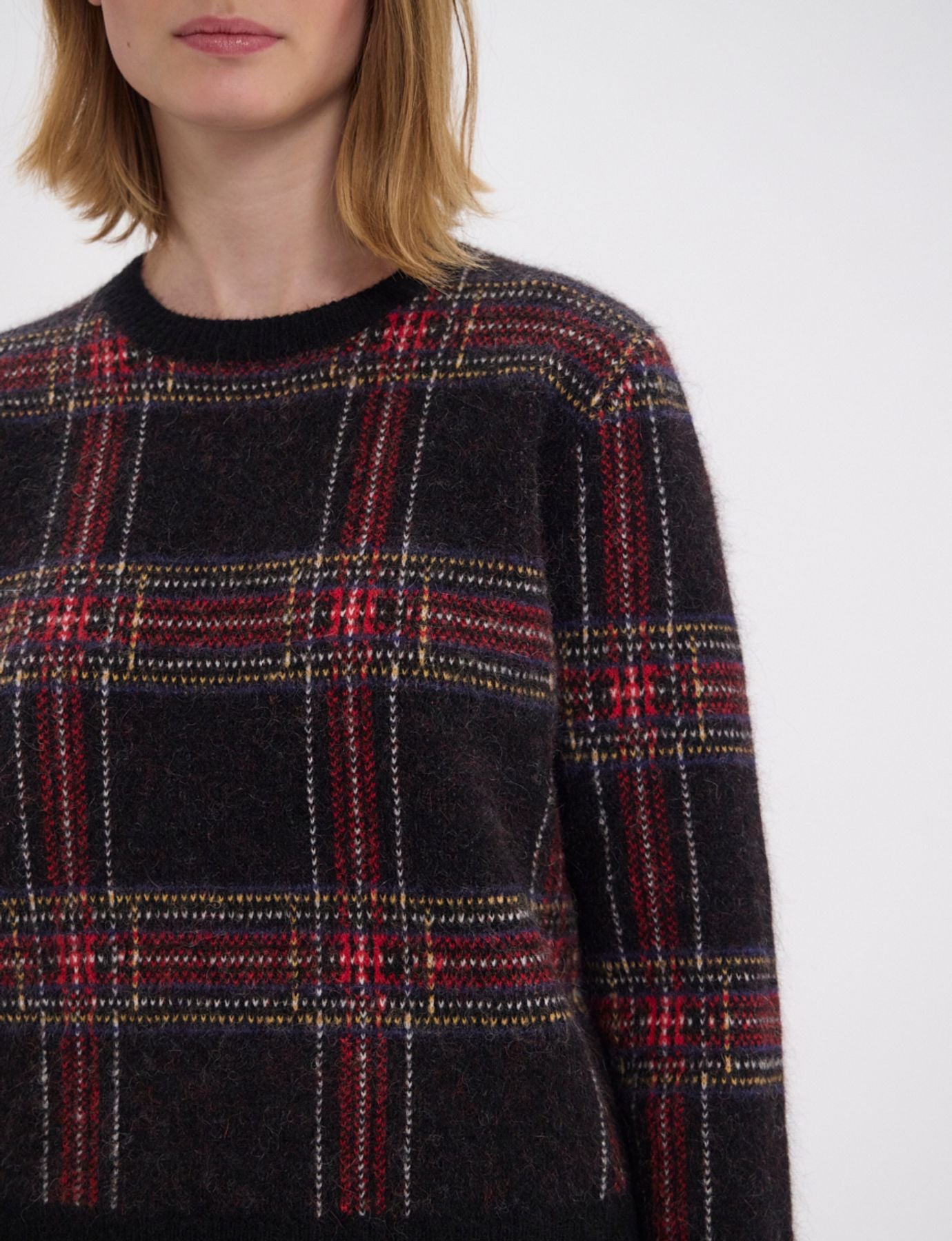Ulysse black jacquard sweater
