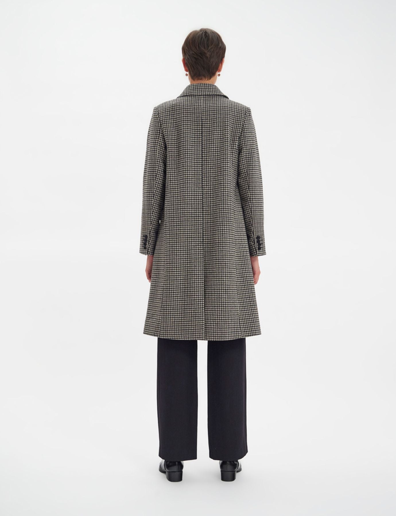 Cappotto in lana houndstooth Franck