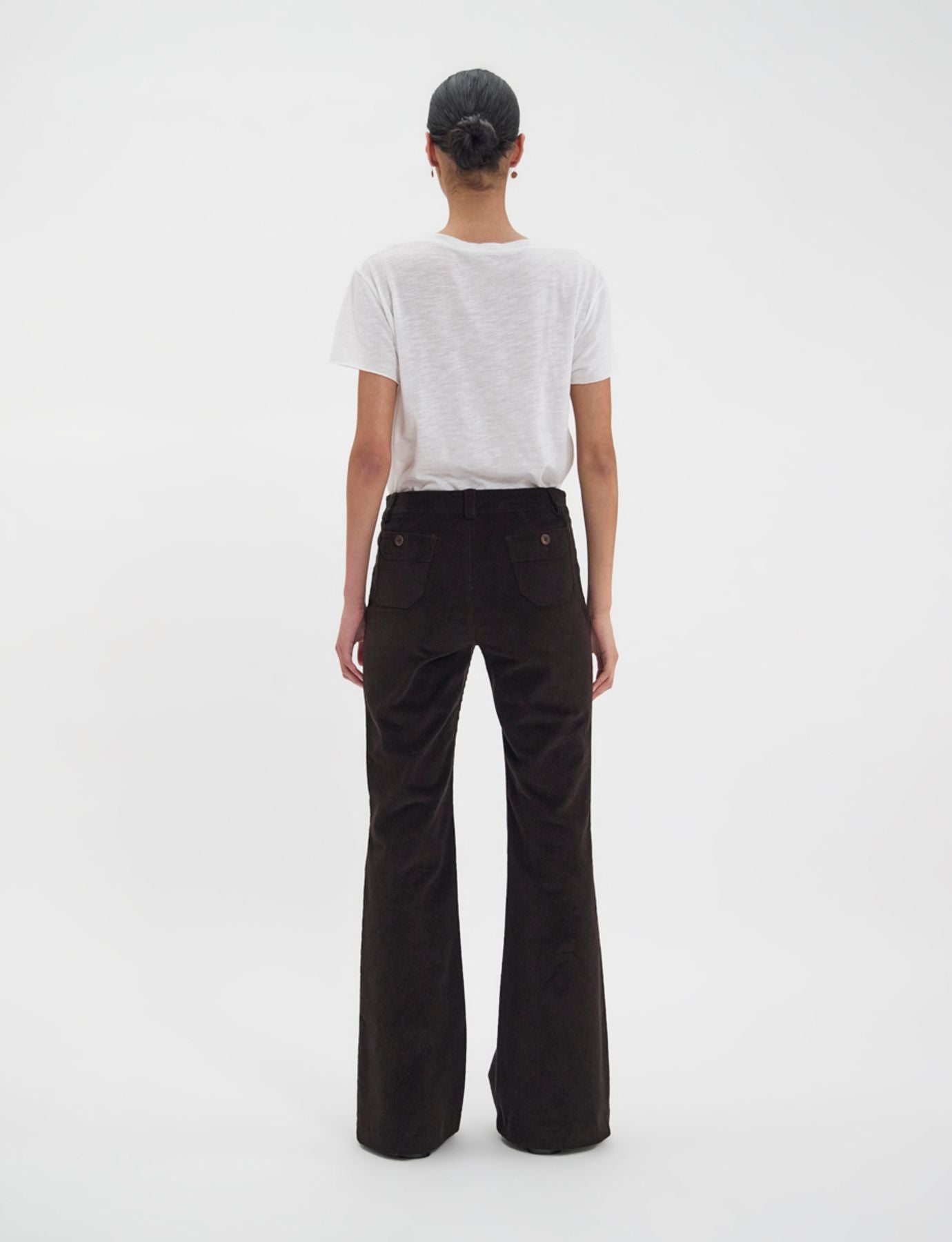 Pantalón Charlotte de terciopelo marrón milleraies