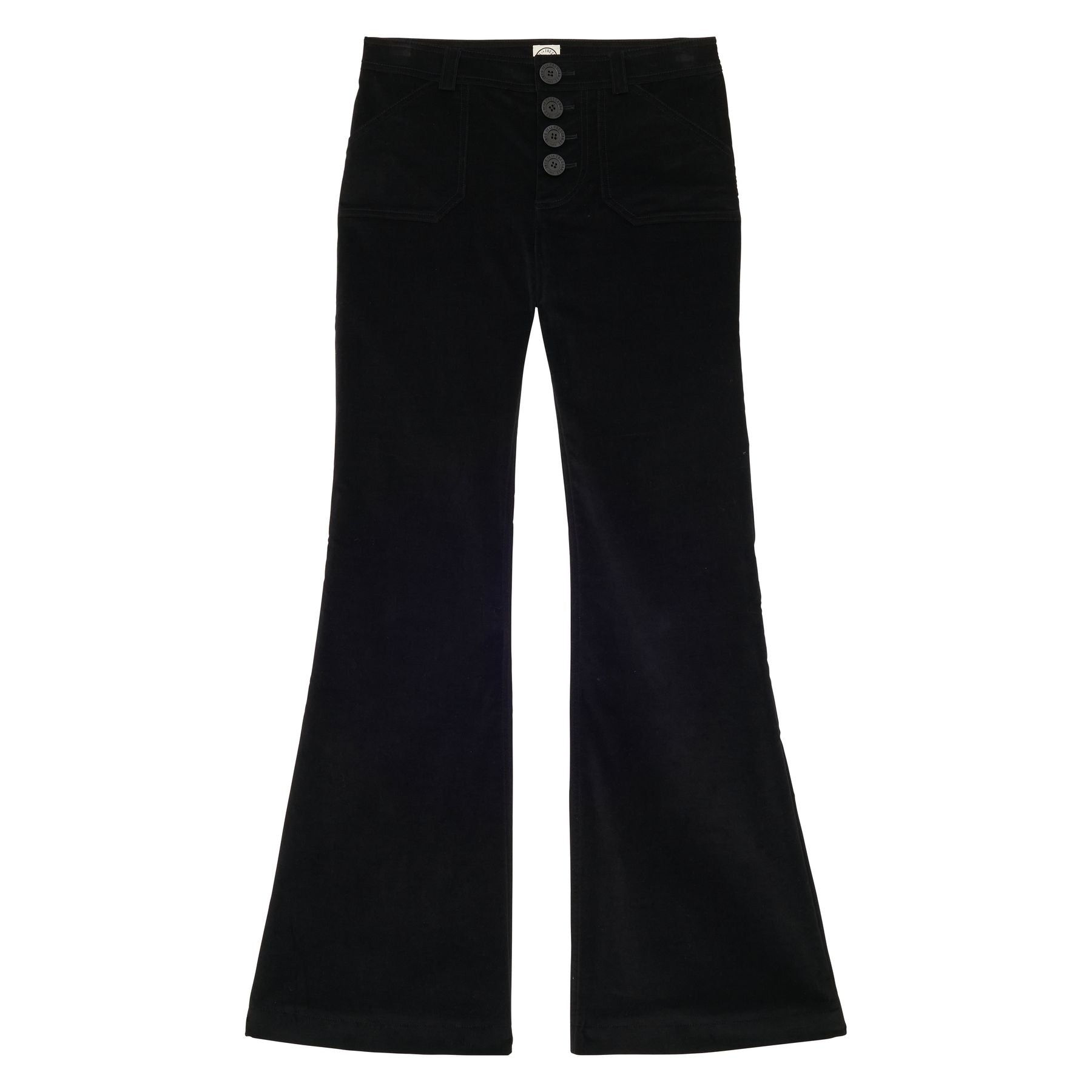 Charlotte trousers in smooth black velvet
