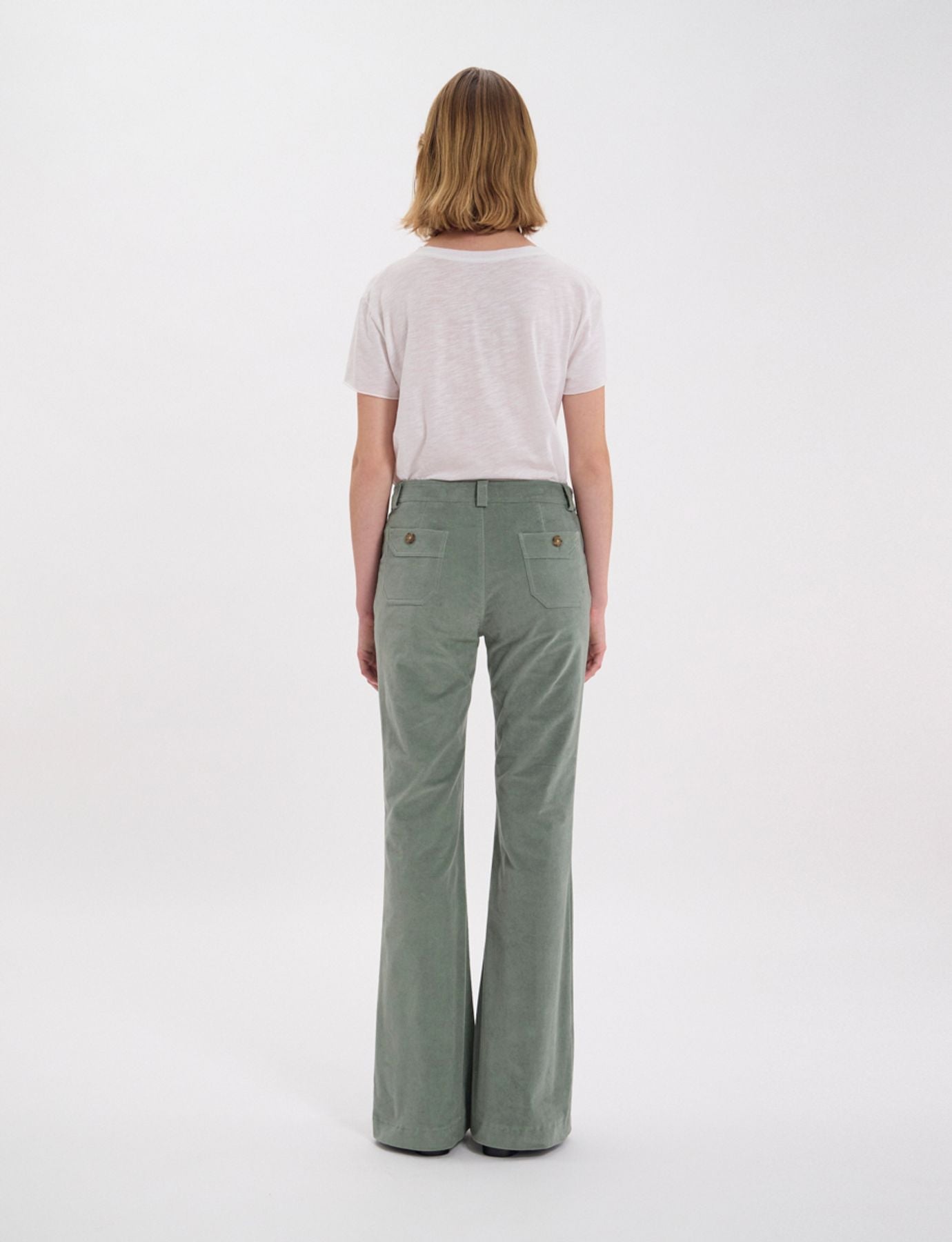 Pantalón verde almendra Charlotte