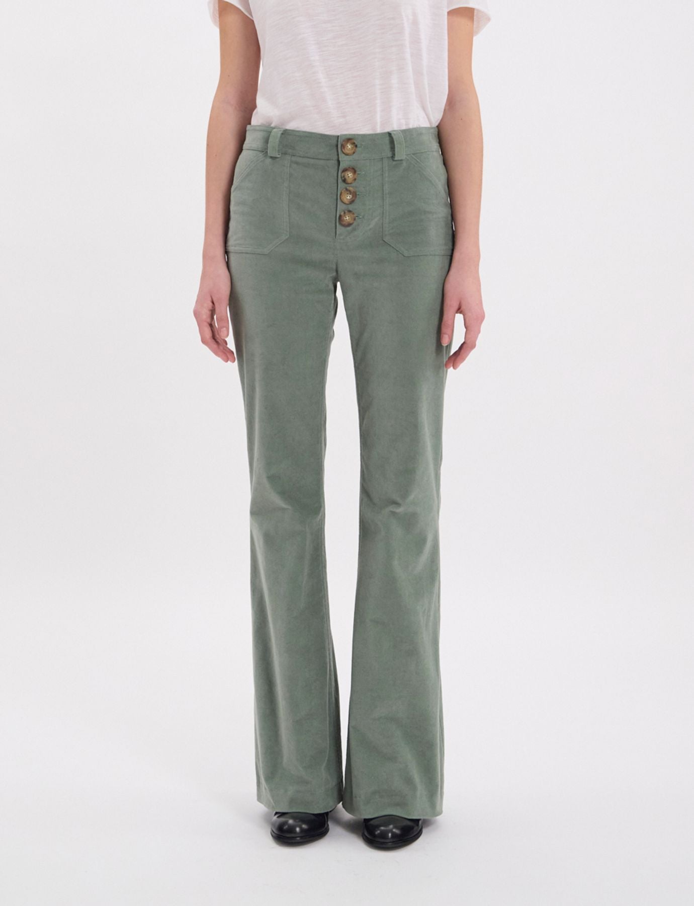 Pantalón verde almendra Charlotte