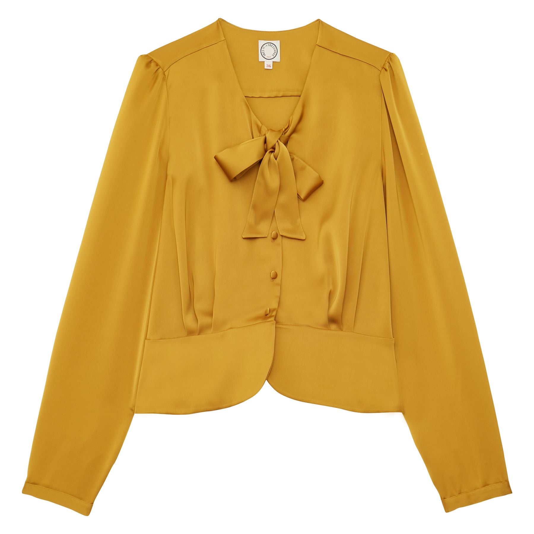 Emeline mustard top