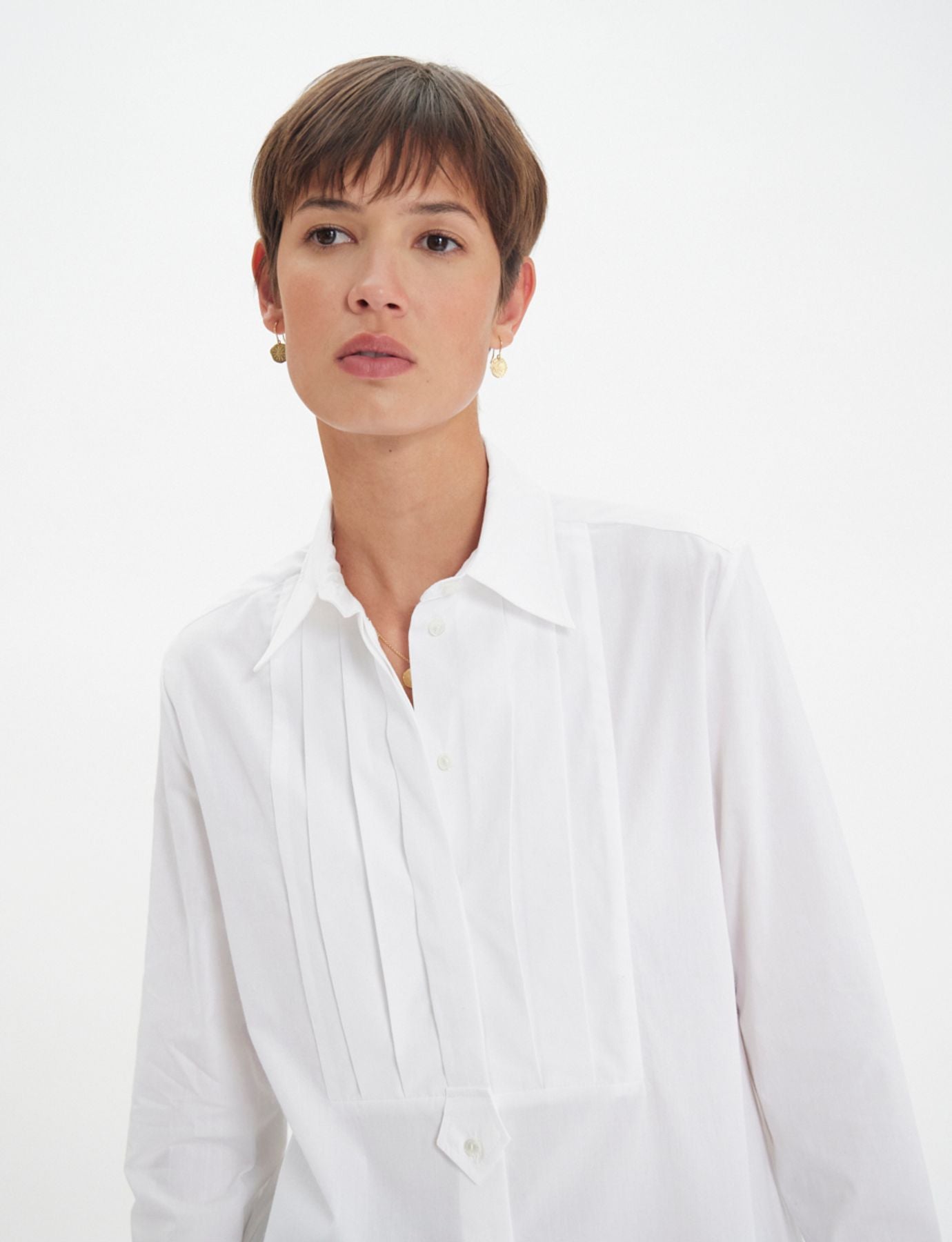 Clara white cotton shirt