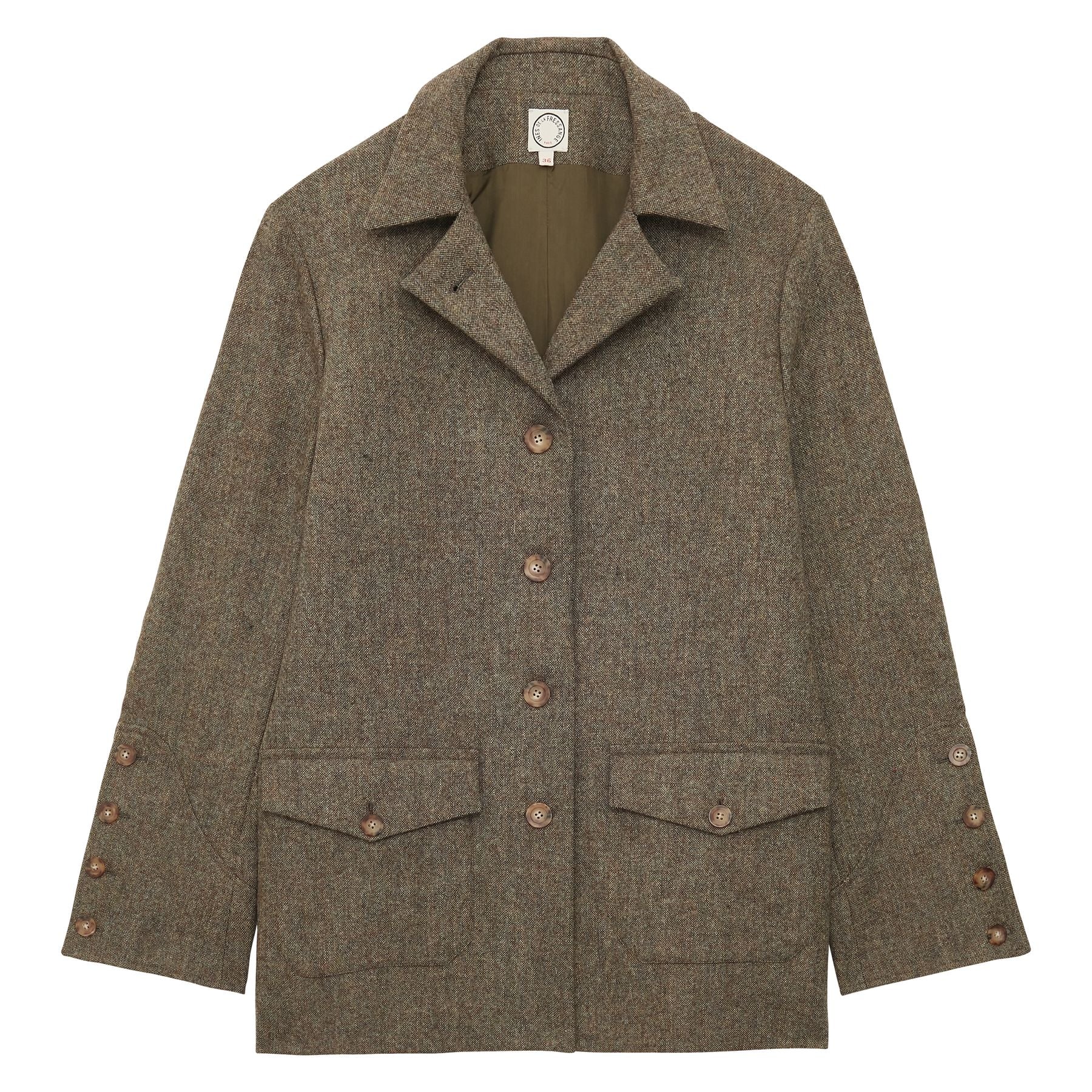 Jil mottled green wool jacket