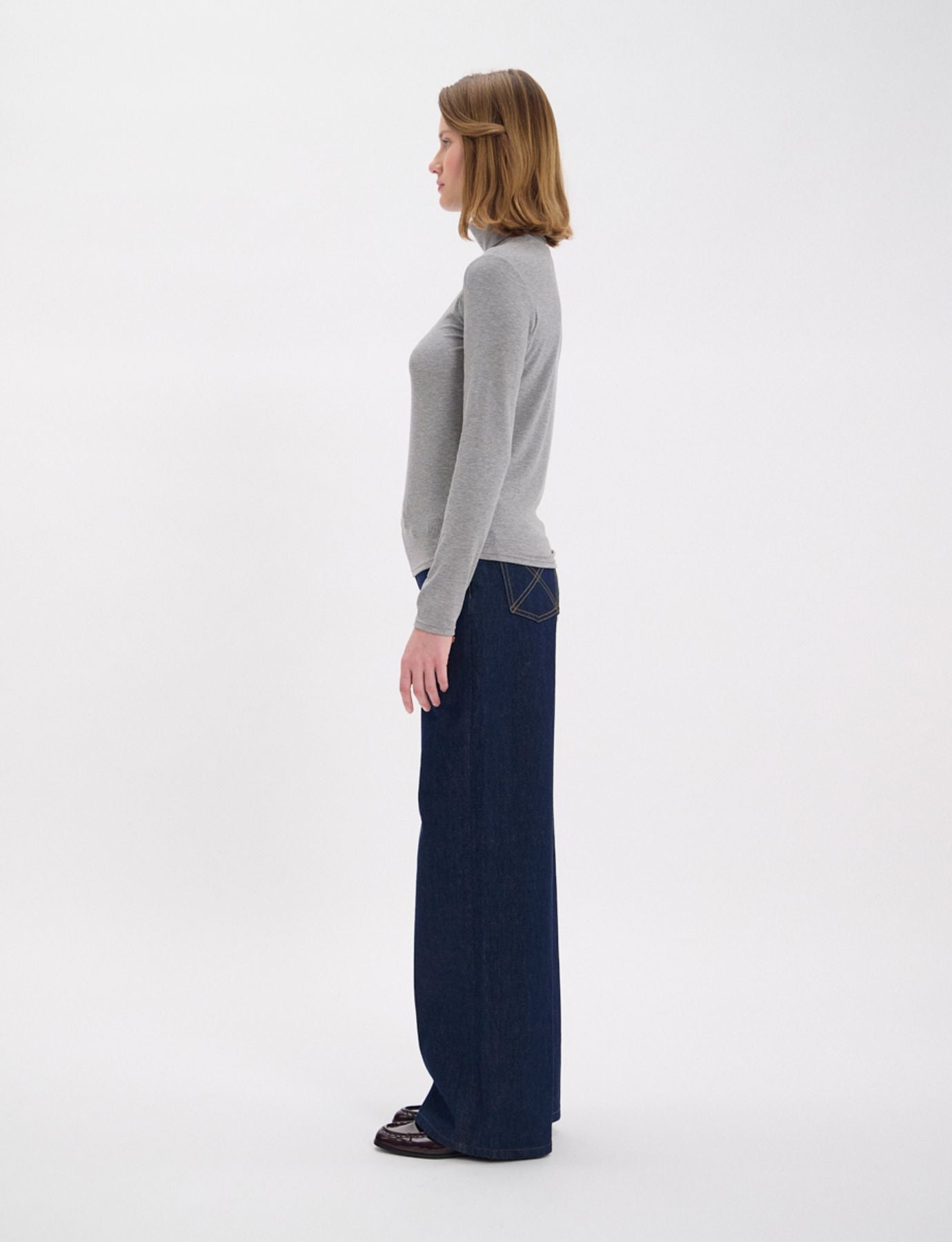 Matthieu grey turtleneck T-shirt