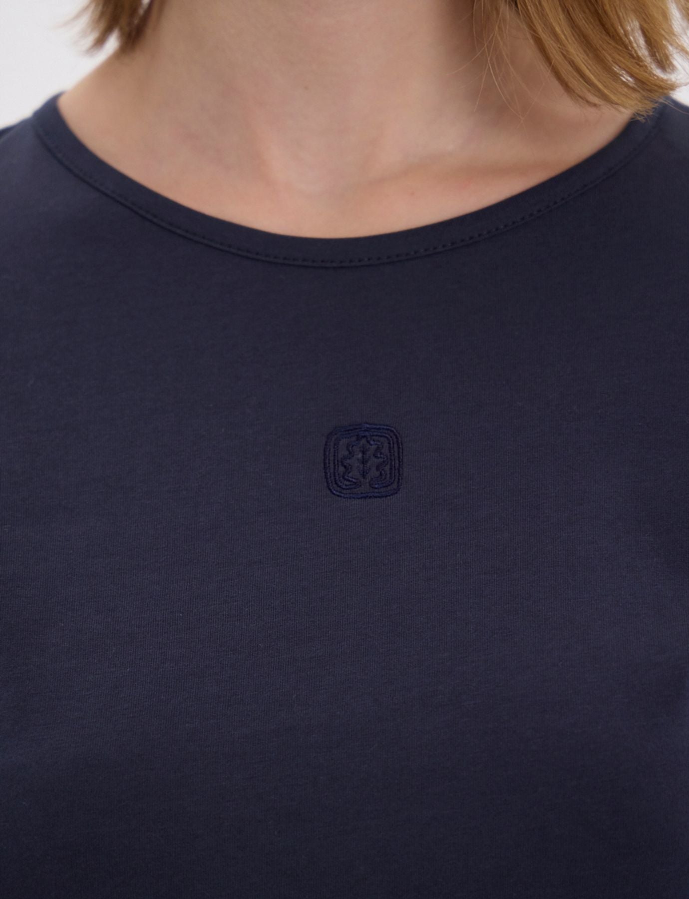 Cindy navy long-sleeved T-shirt