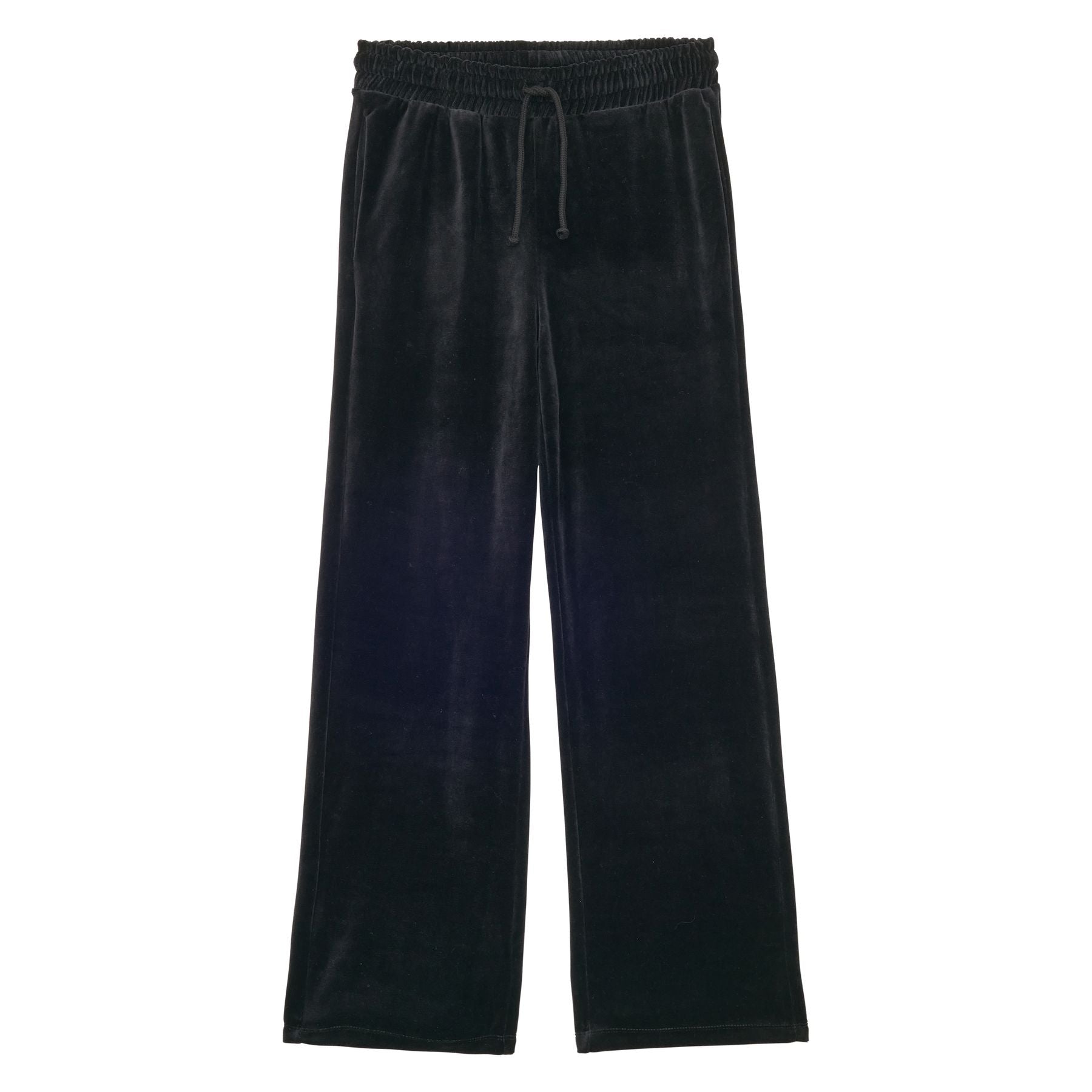 Britney jogging bottoms in smooth black velvet