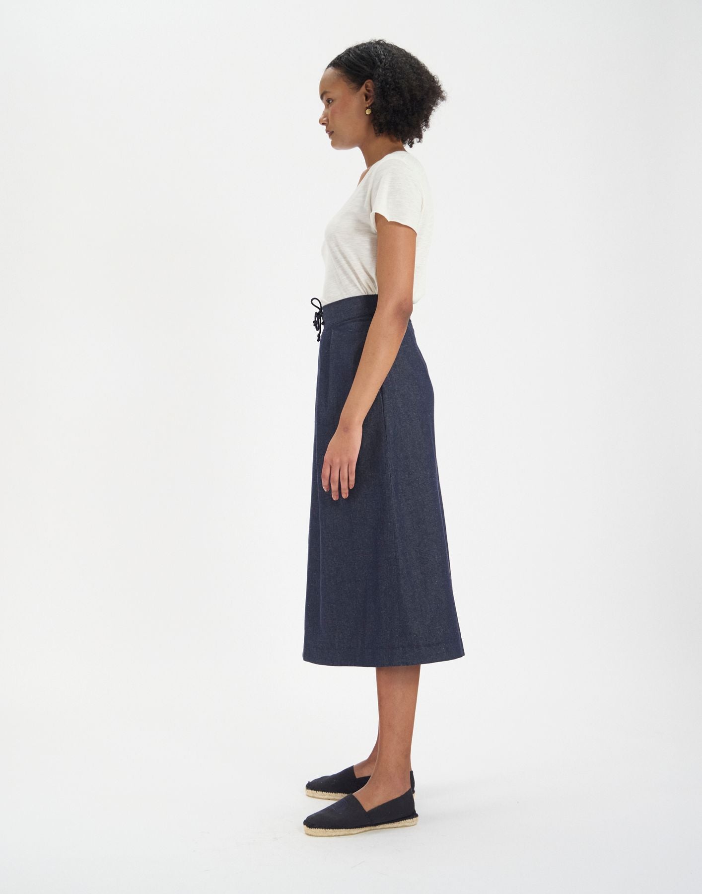 Pleated skirt Maud navy