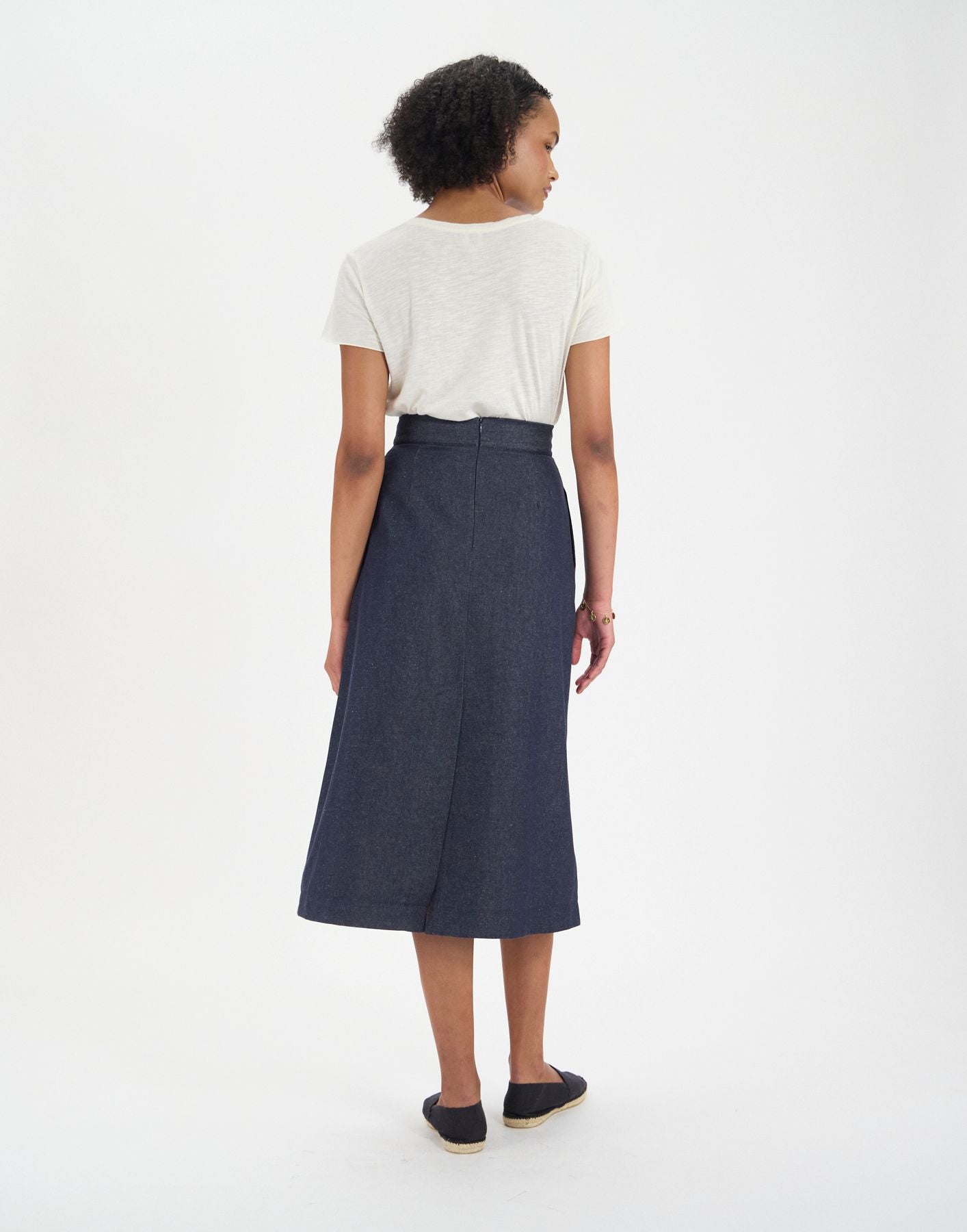 Pleated skirt Maud navy
