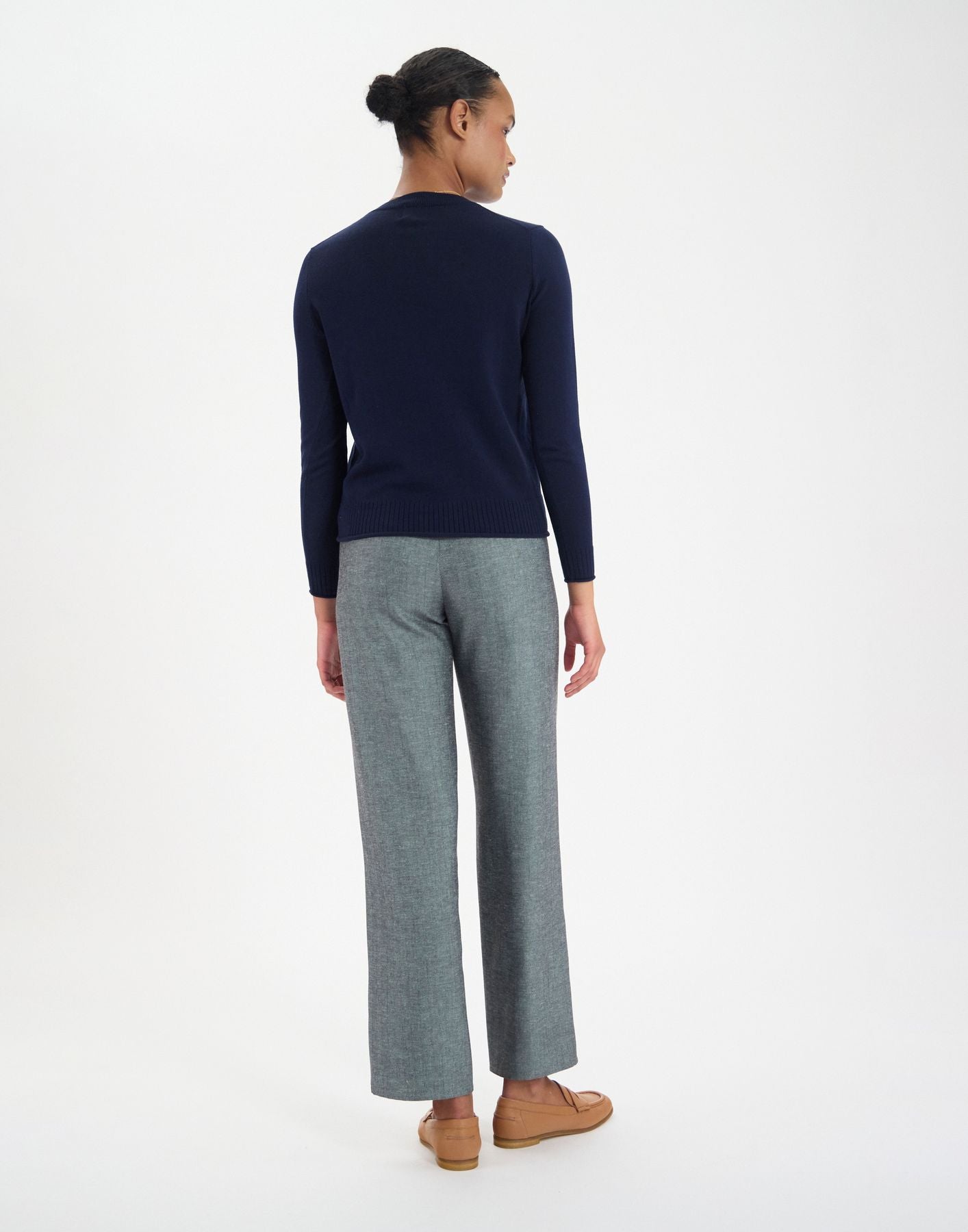 Angelica jumper in navy cotton