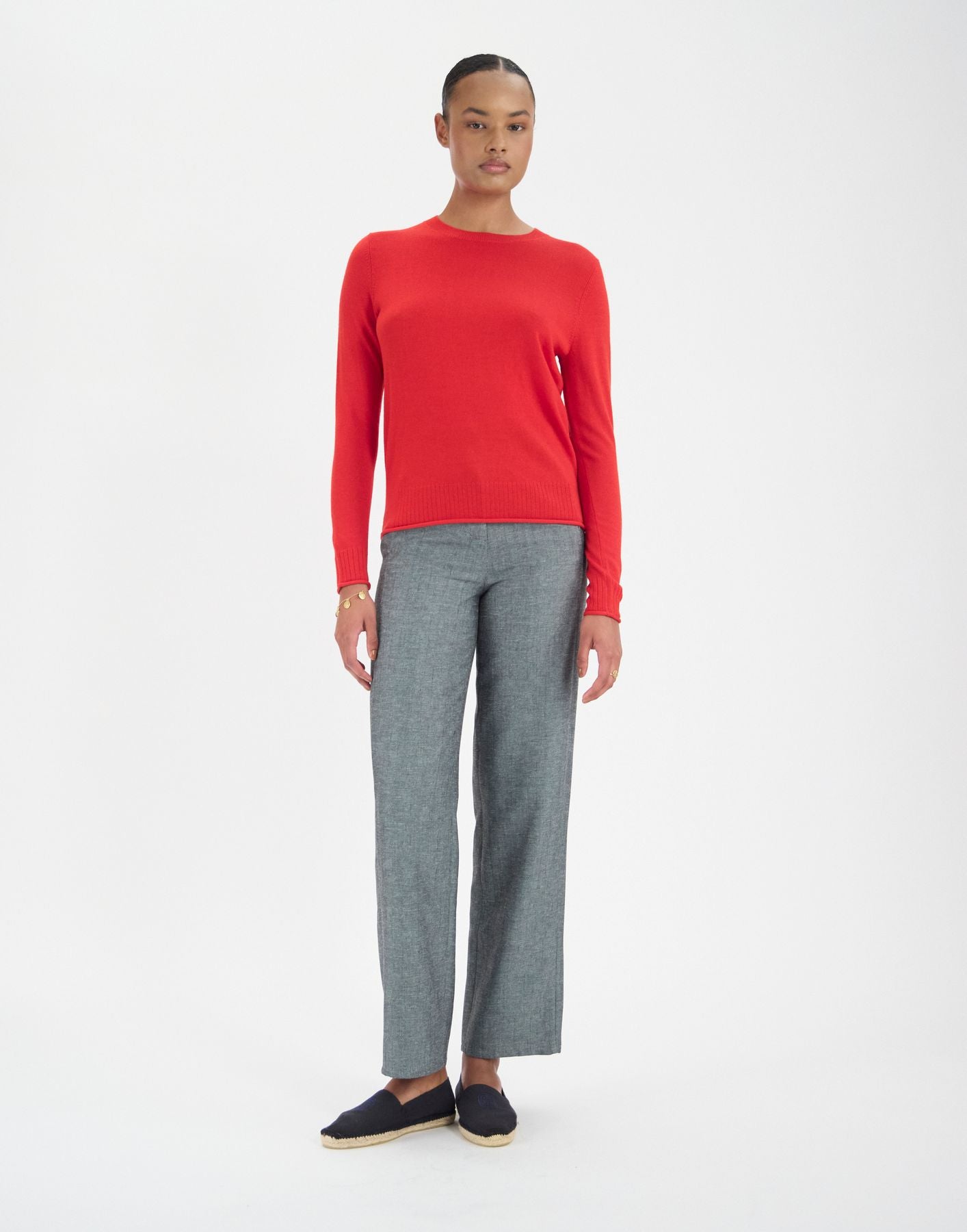Angelica jumper in red wool