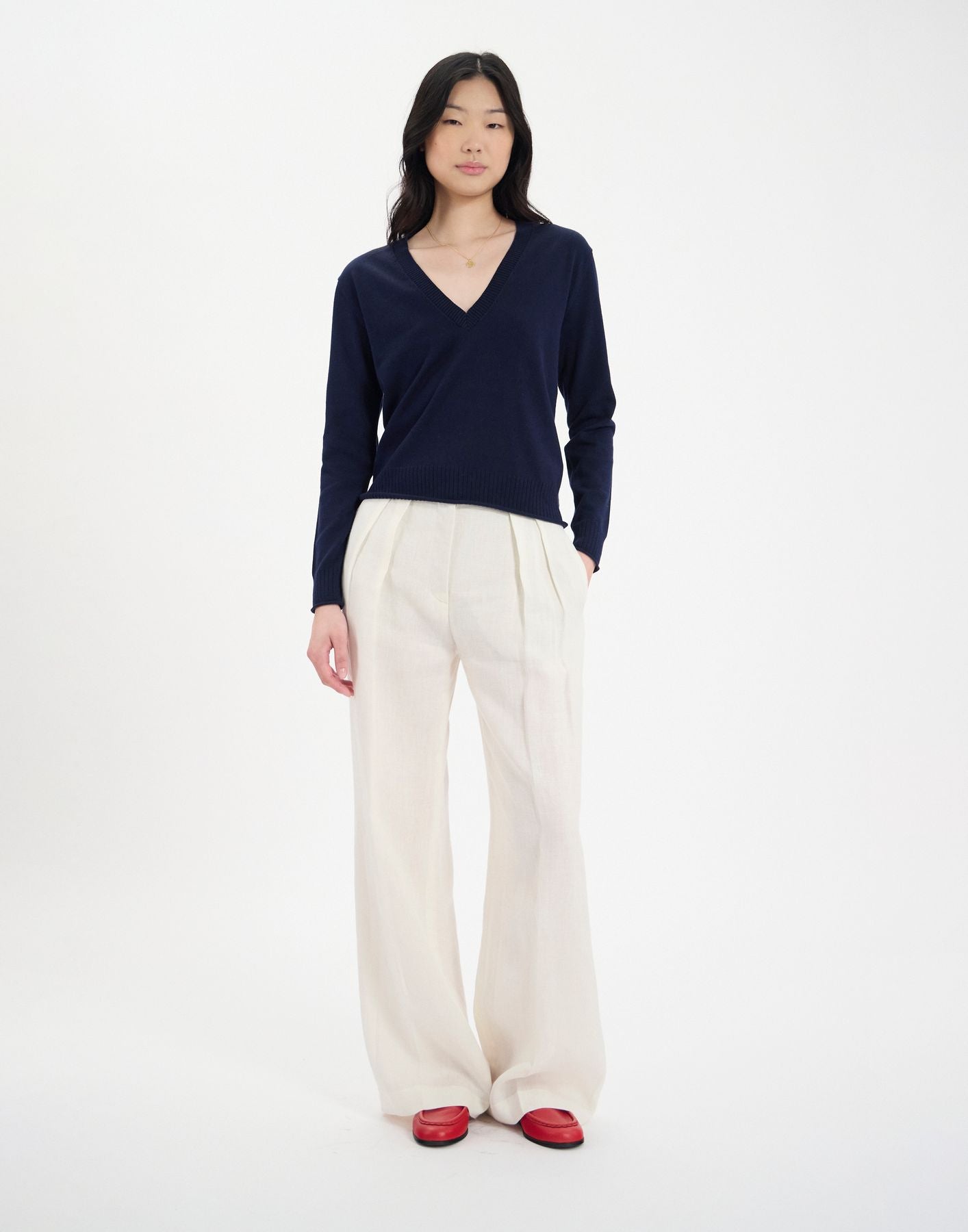 Morcant navy cotton jumper
