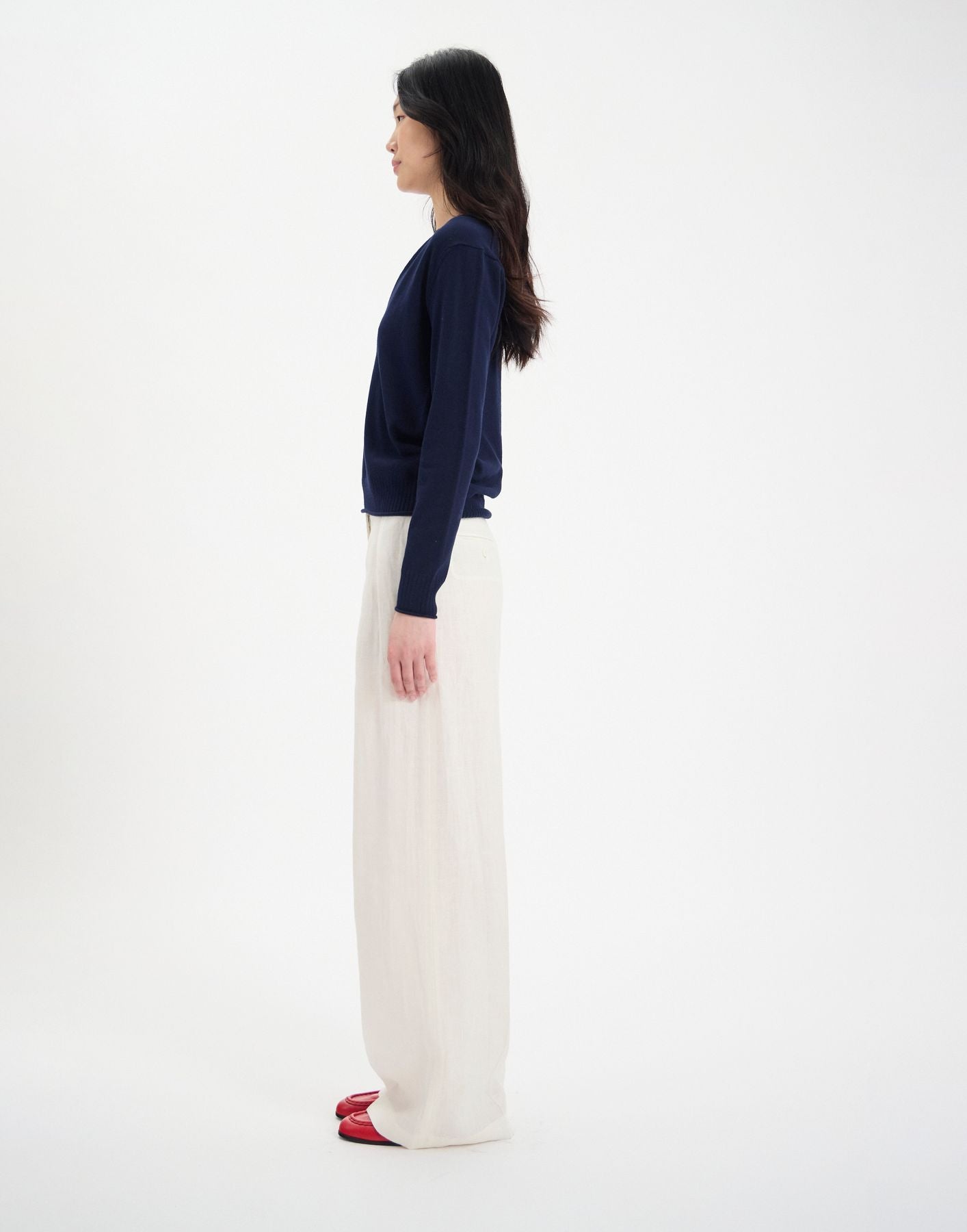Pull Morcant en coton marine
