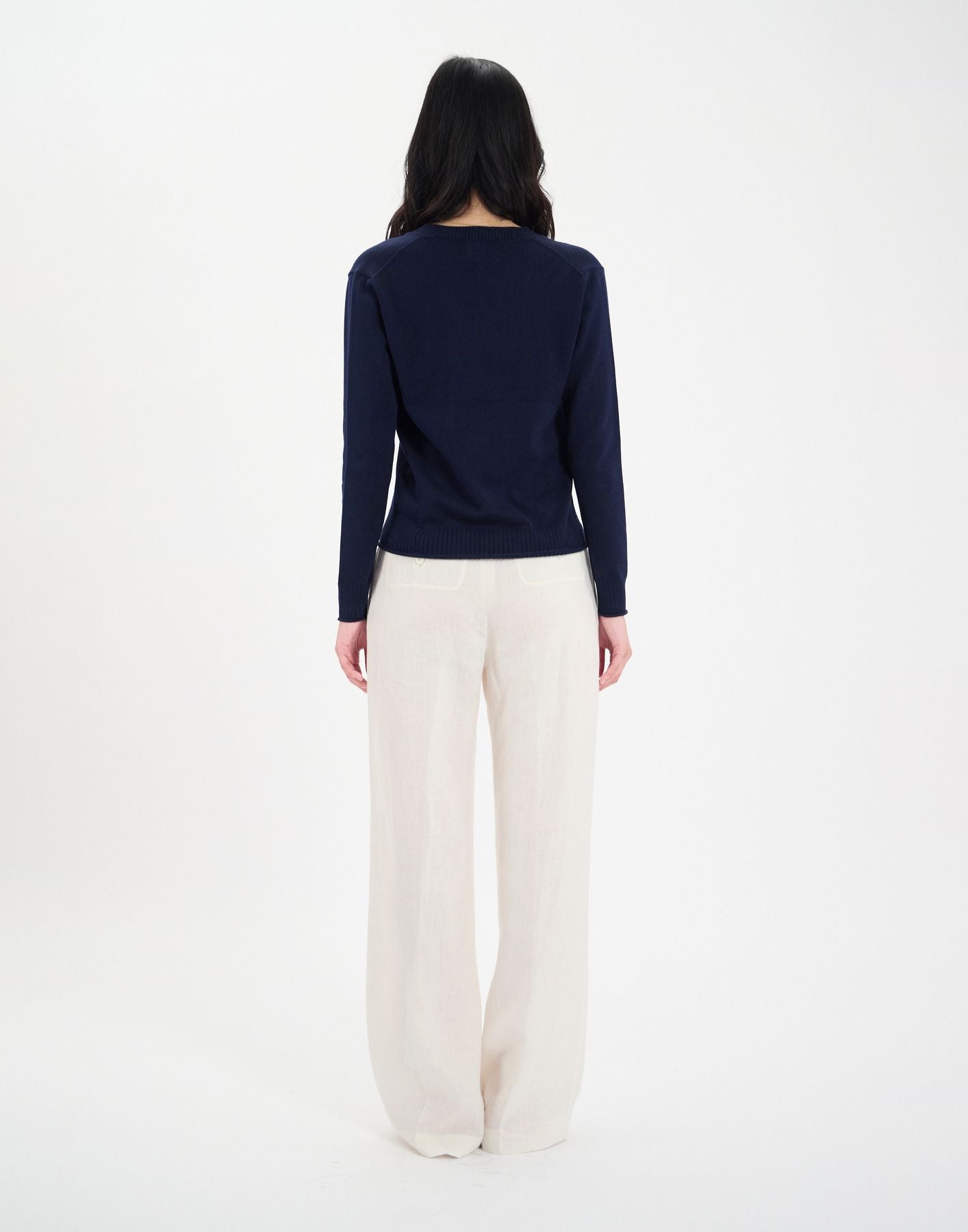 Pull Morcant en coton marine