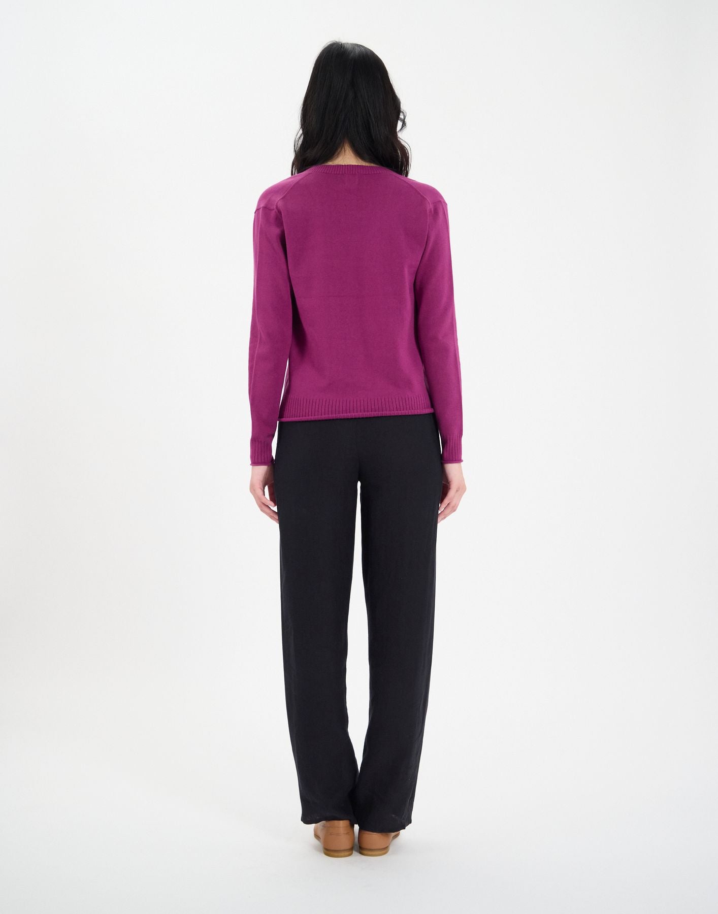 Purple cotton Morcant jumper