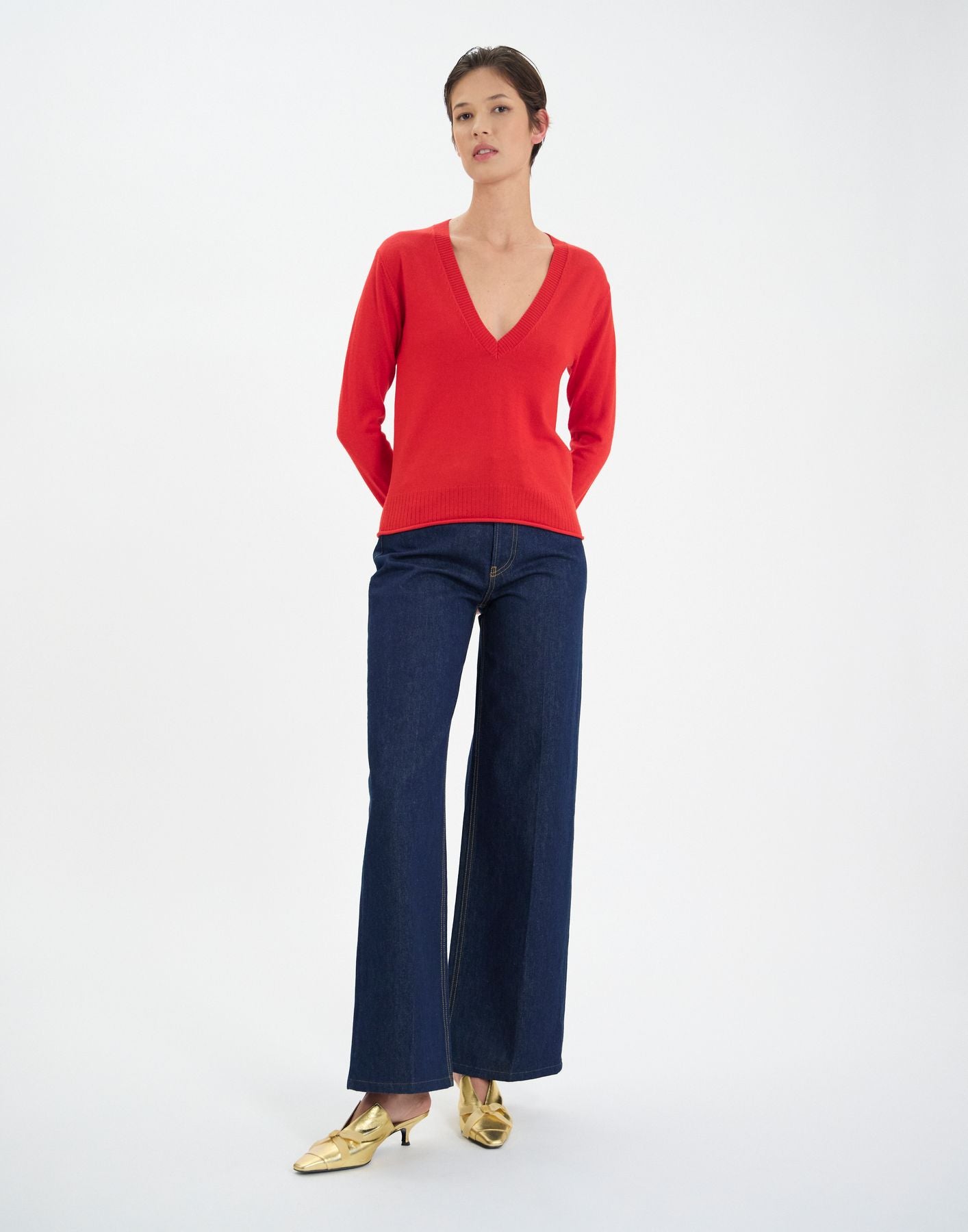 Morcant jumper in red wool