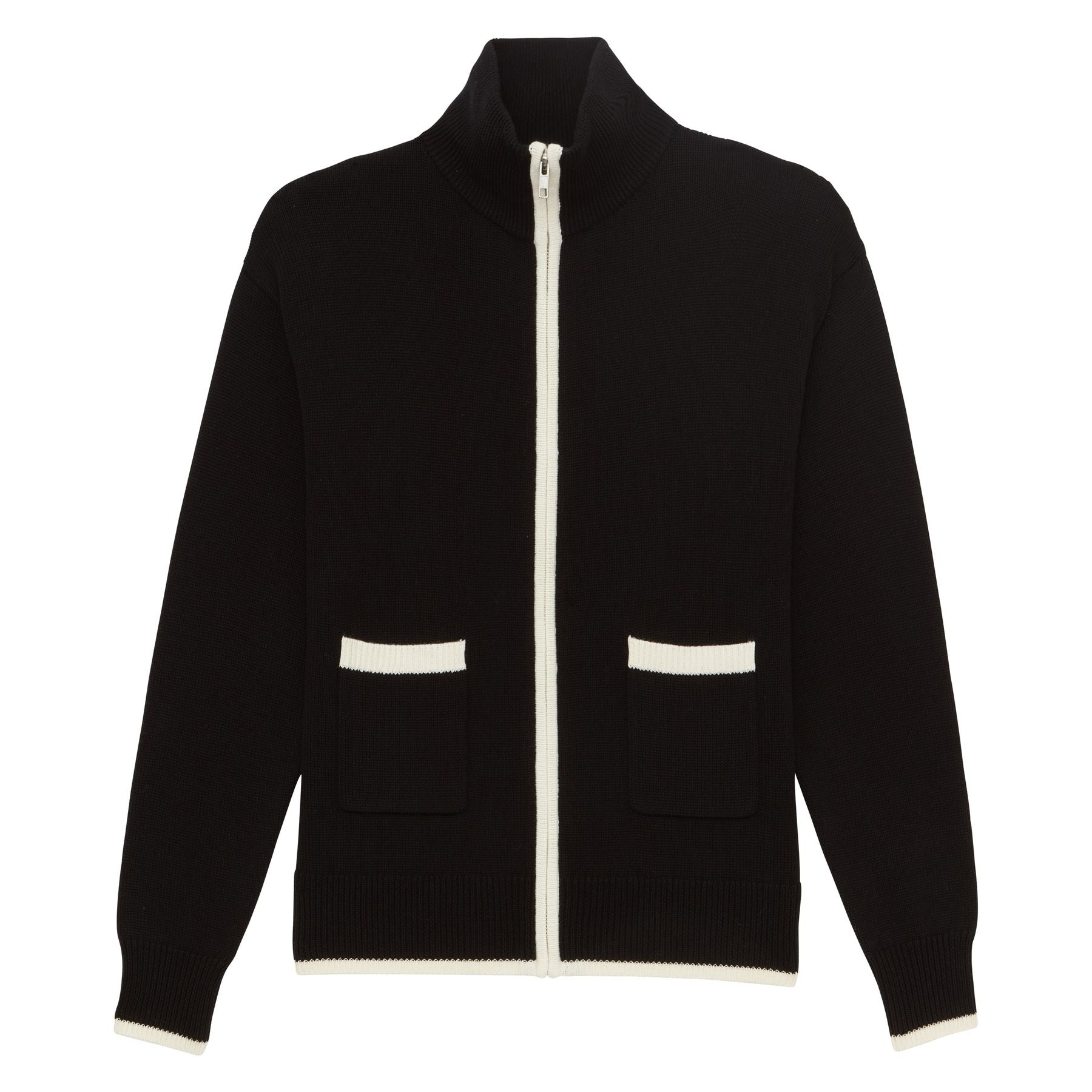 Atticus black cotton cardigan