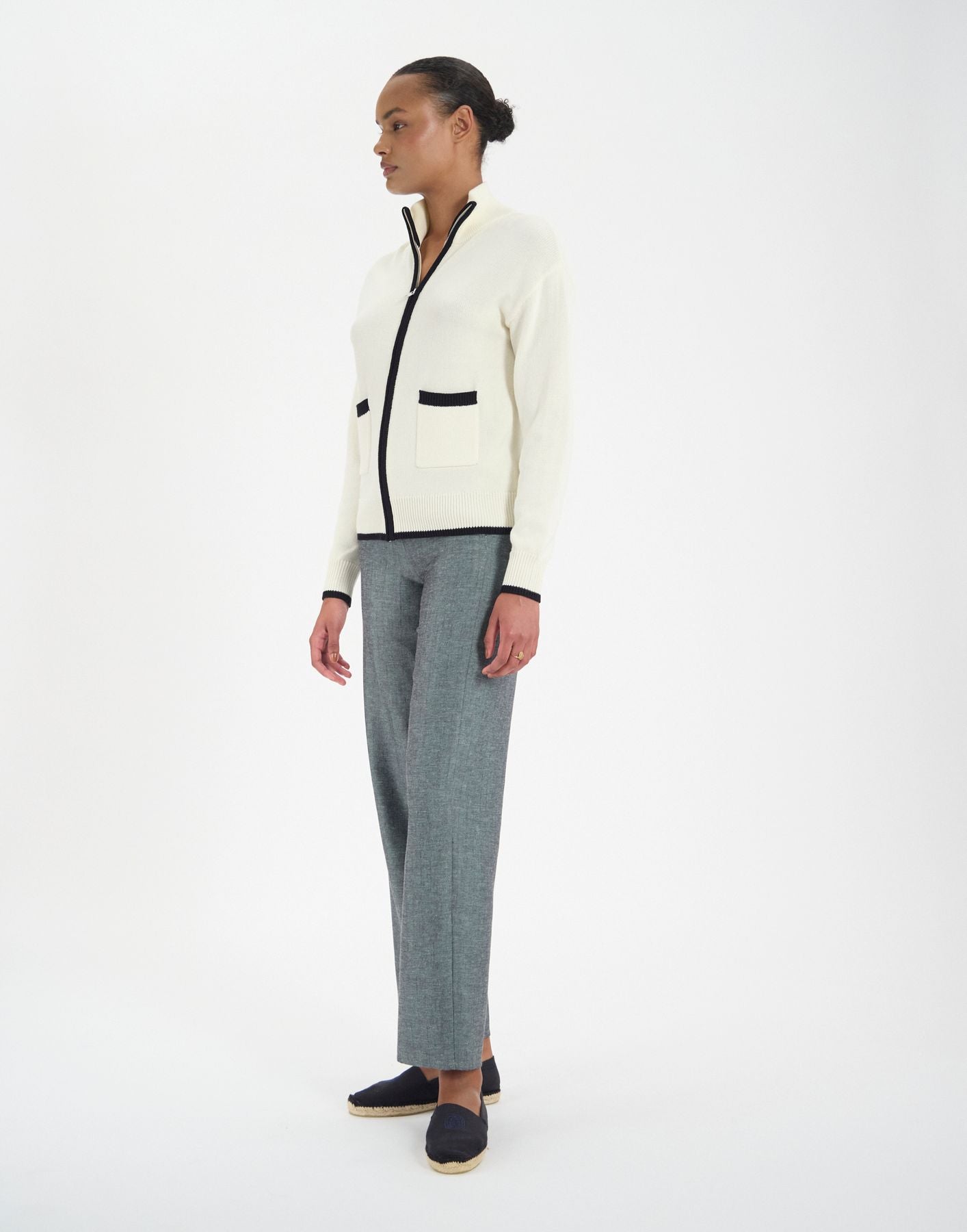 Cardigan Atticus en coton écru