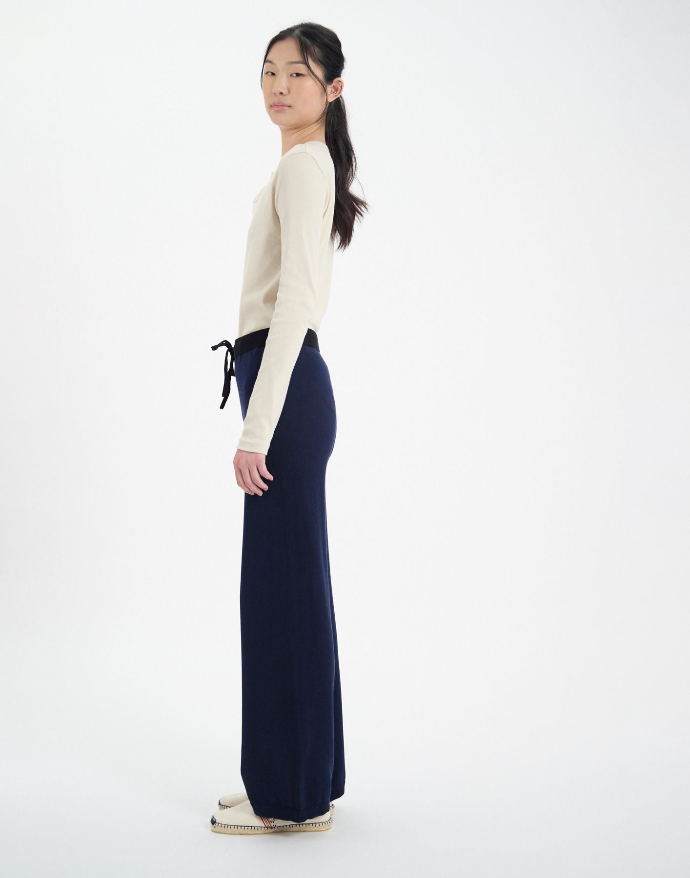 John trousers in dark navy cotton