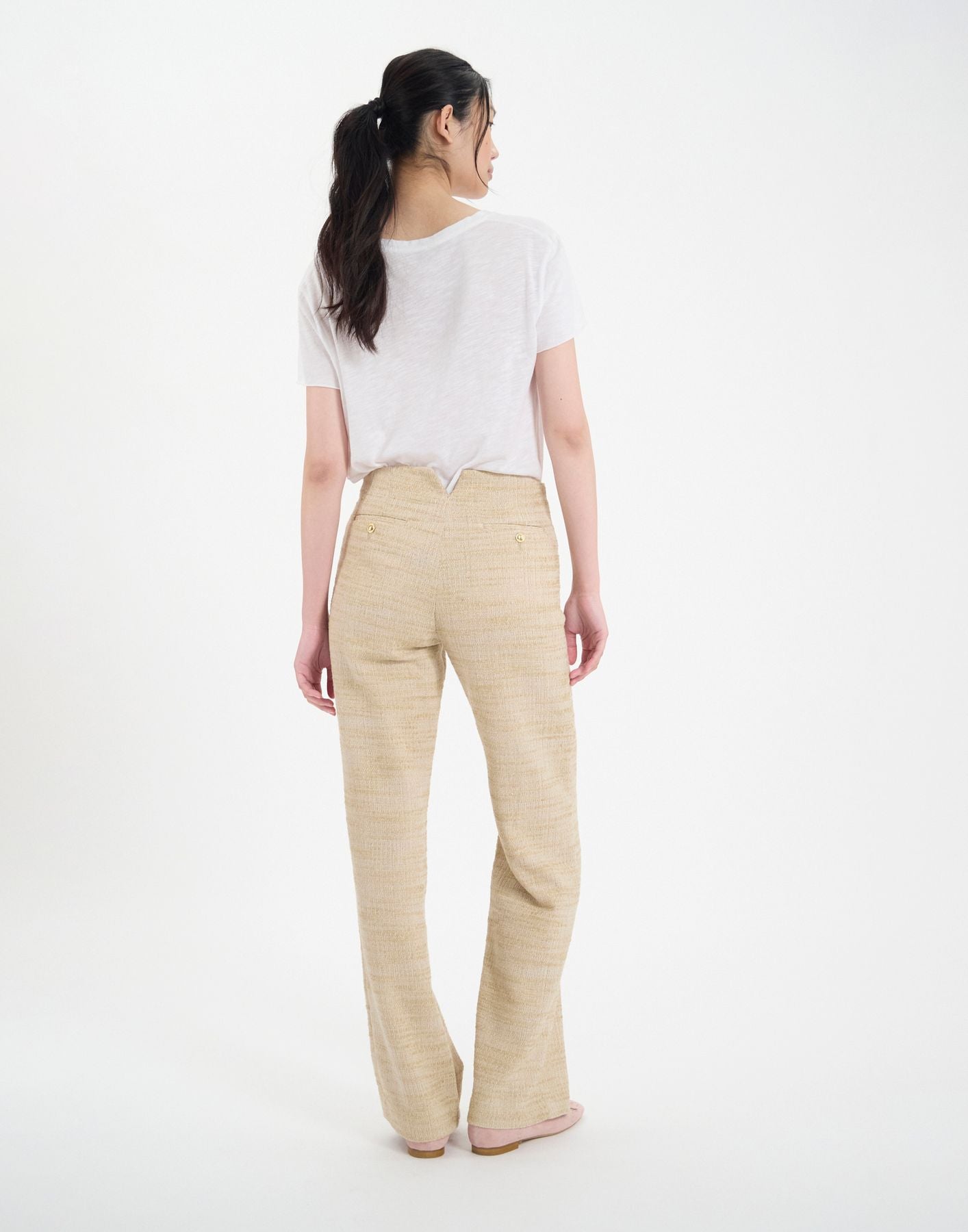 Pantalon à pont Gabriel sable
