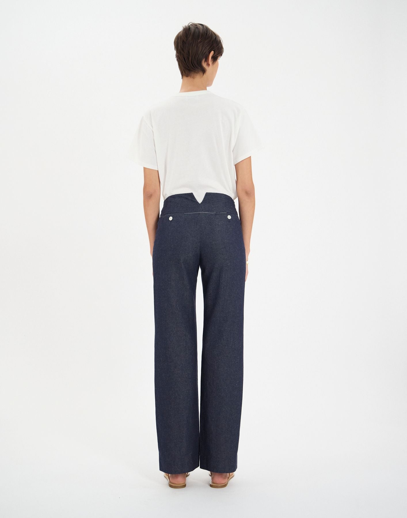 Pantalon à pont Gabriel marine