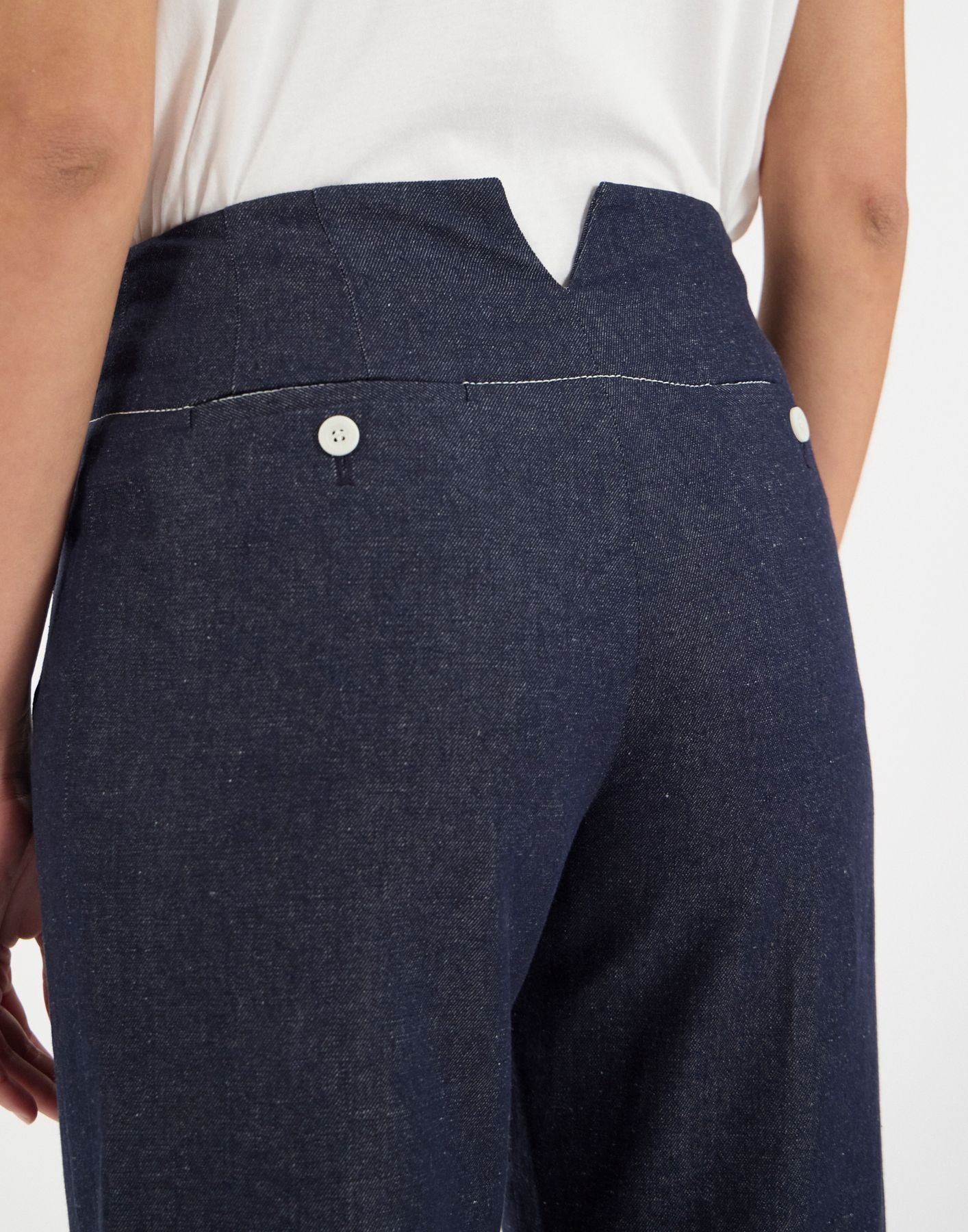 Pantalon à pont Gabriel marine