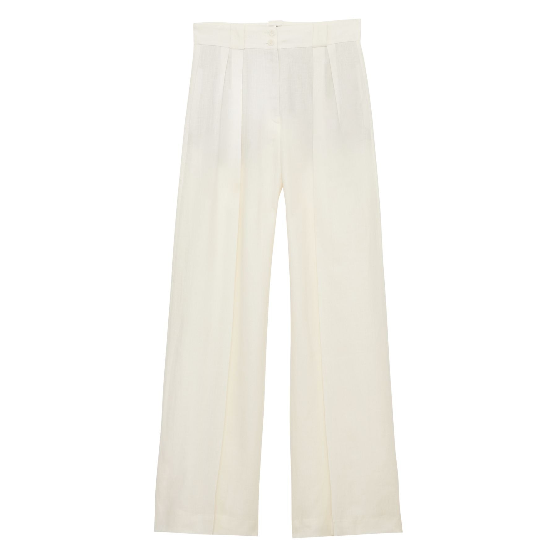 Marlène trousers in white linen
