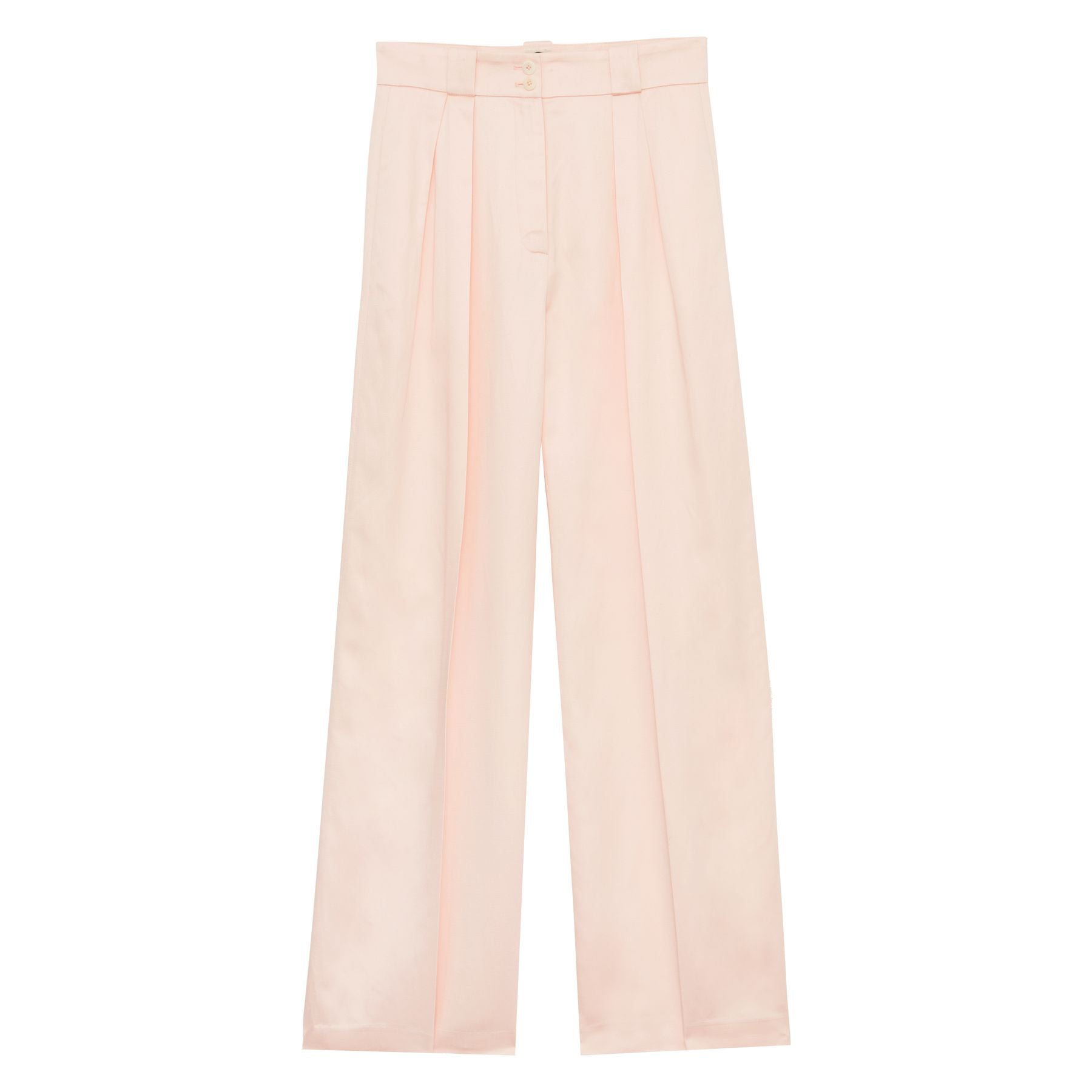 Marlène trousers in pale pink linen blend