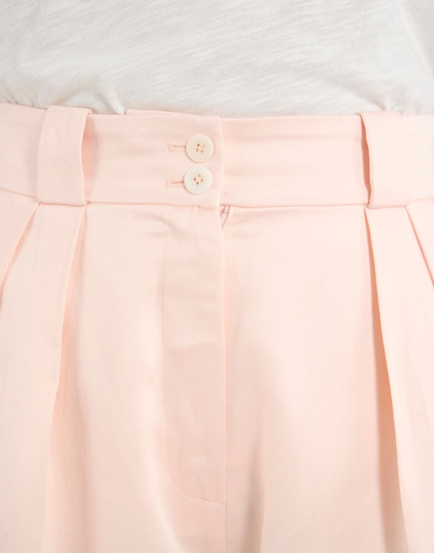 Marlène trousers in pale pink linen blend