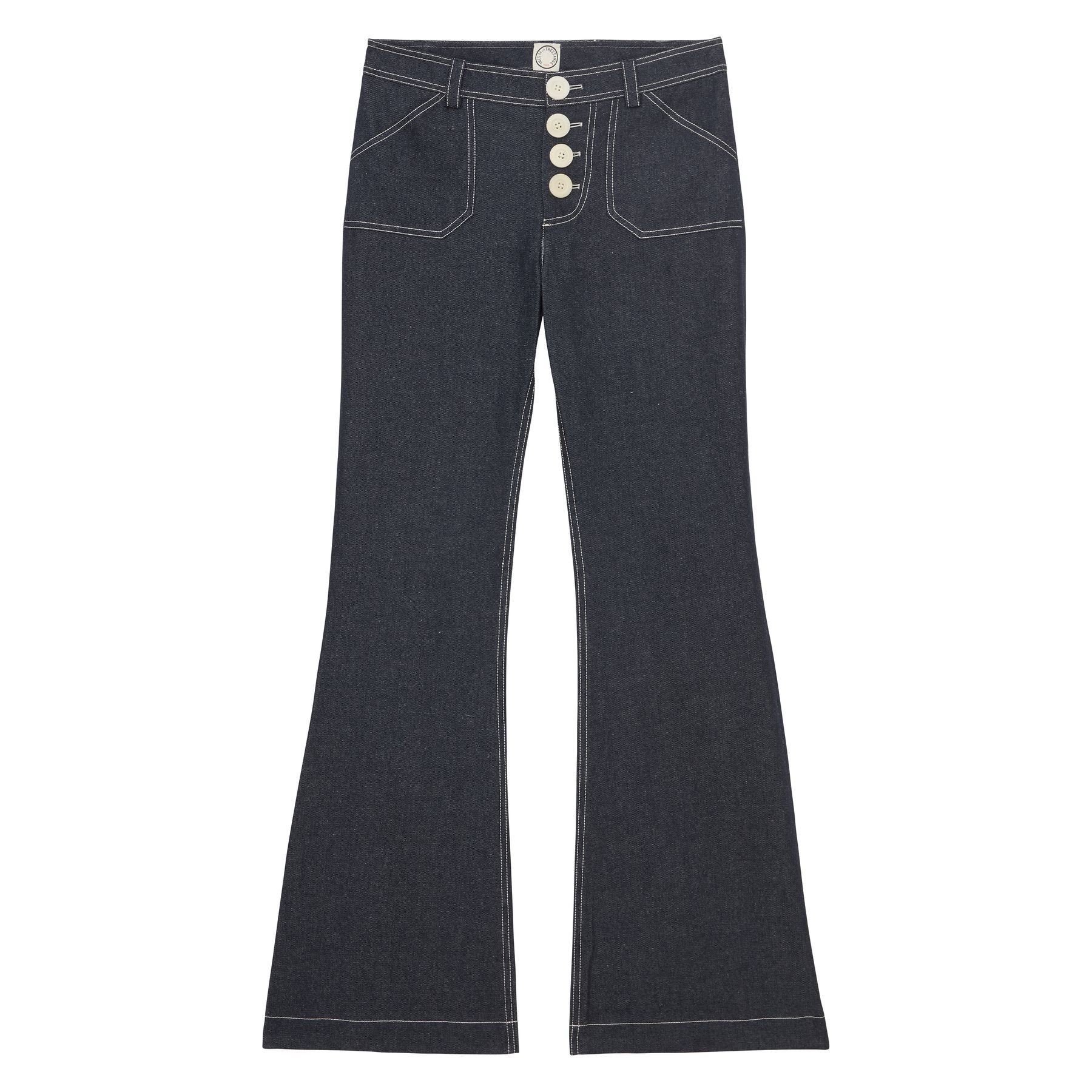 Charlotte trousers in navy cotton