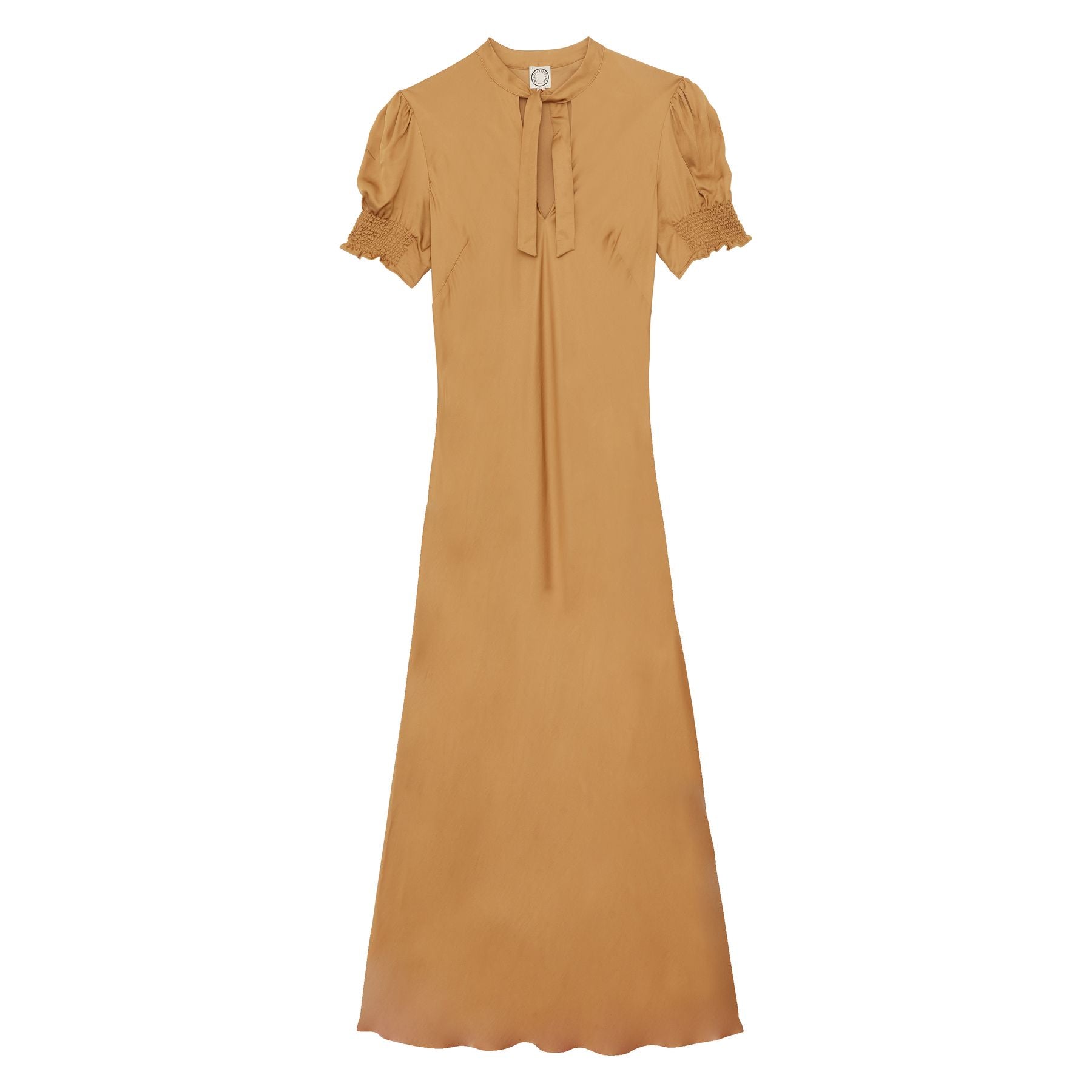 Cerise camel dress