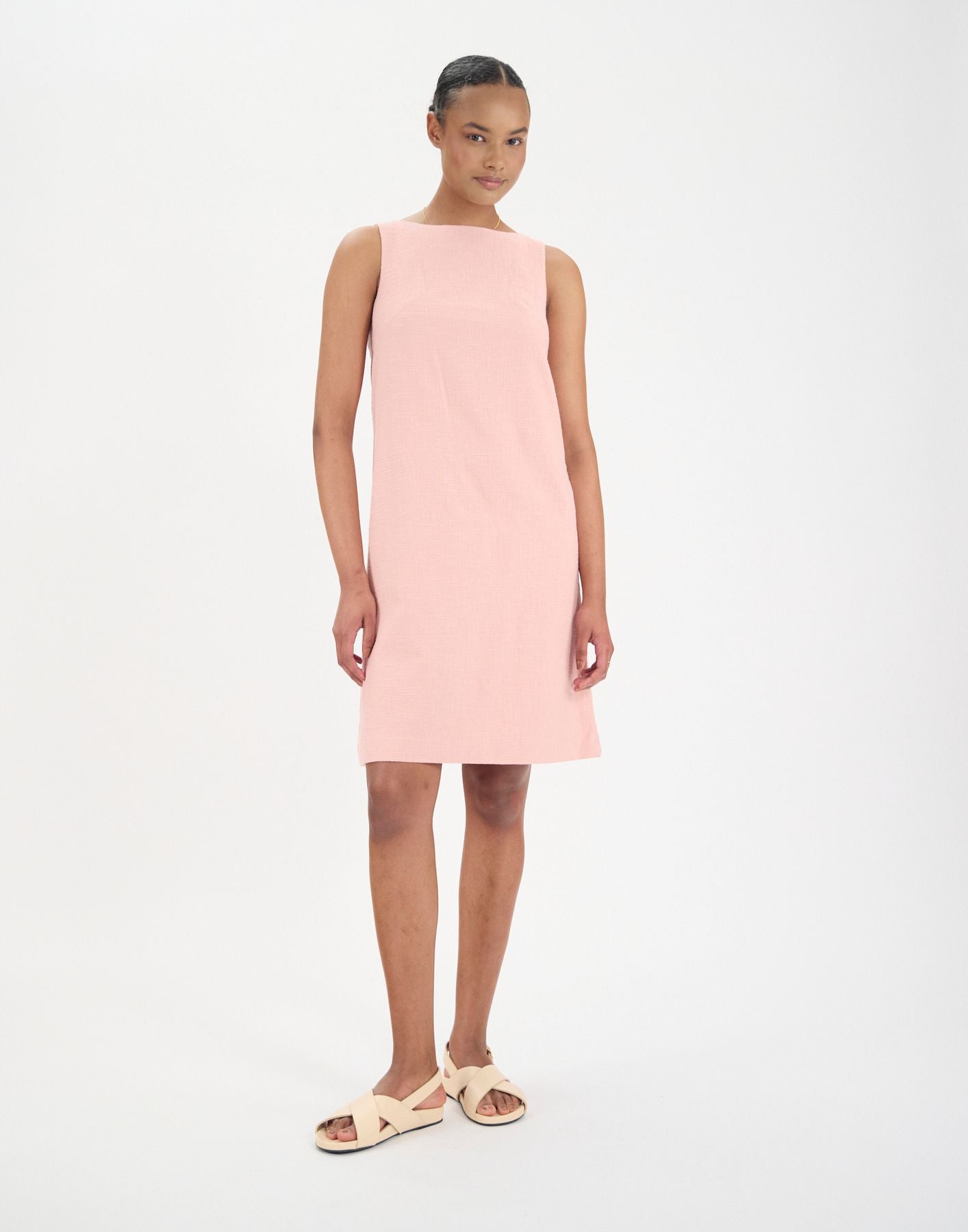 Madeleine dress in pink cotton