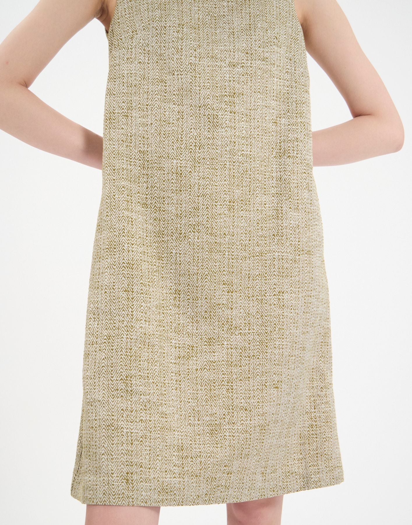 Robe Madeleine en coton mélangé dorée
