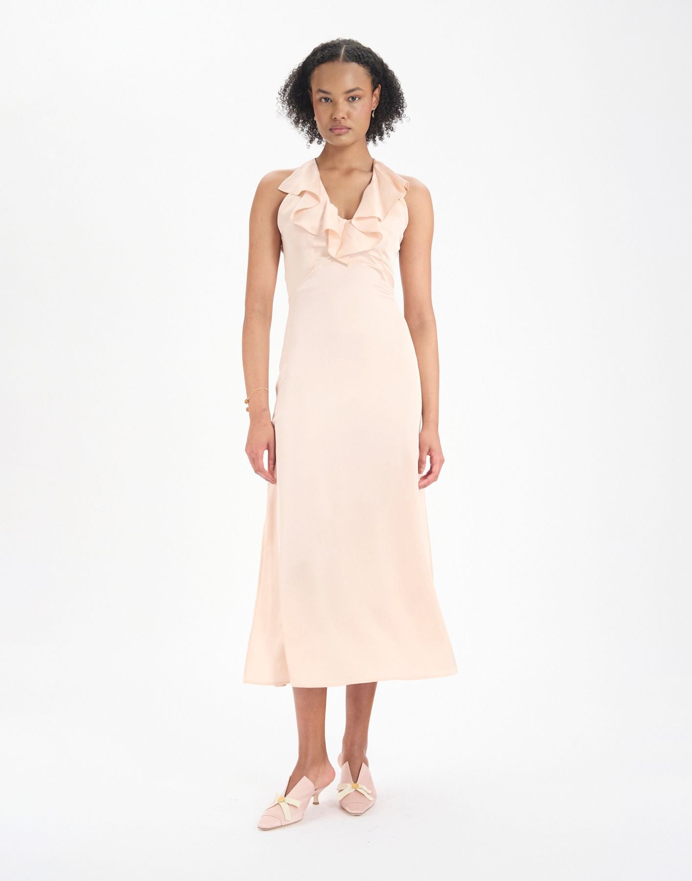 Victorine pale pink dress