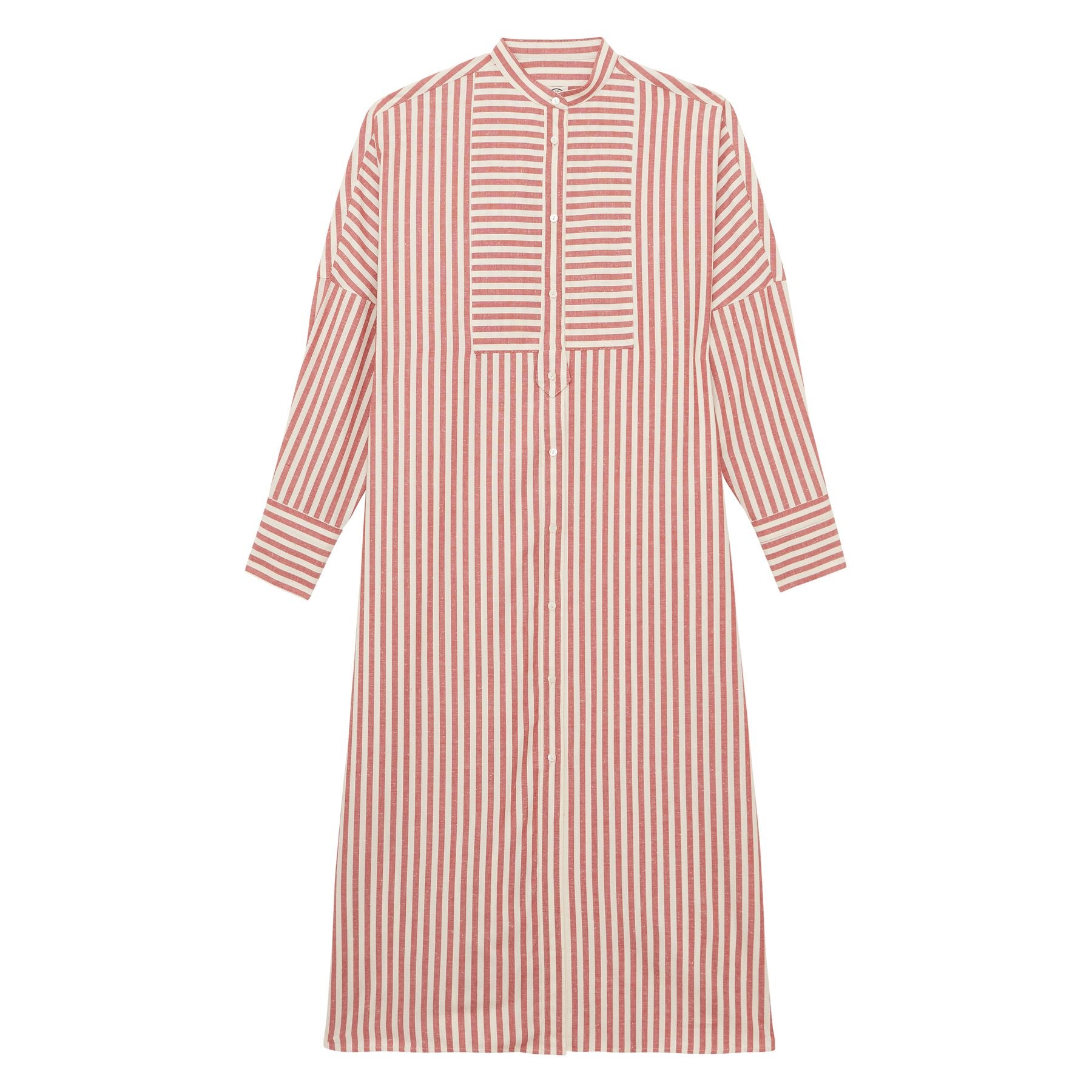 Robe Boy  à rayures rouges en coton