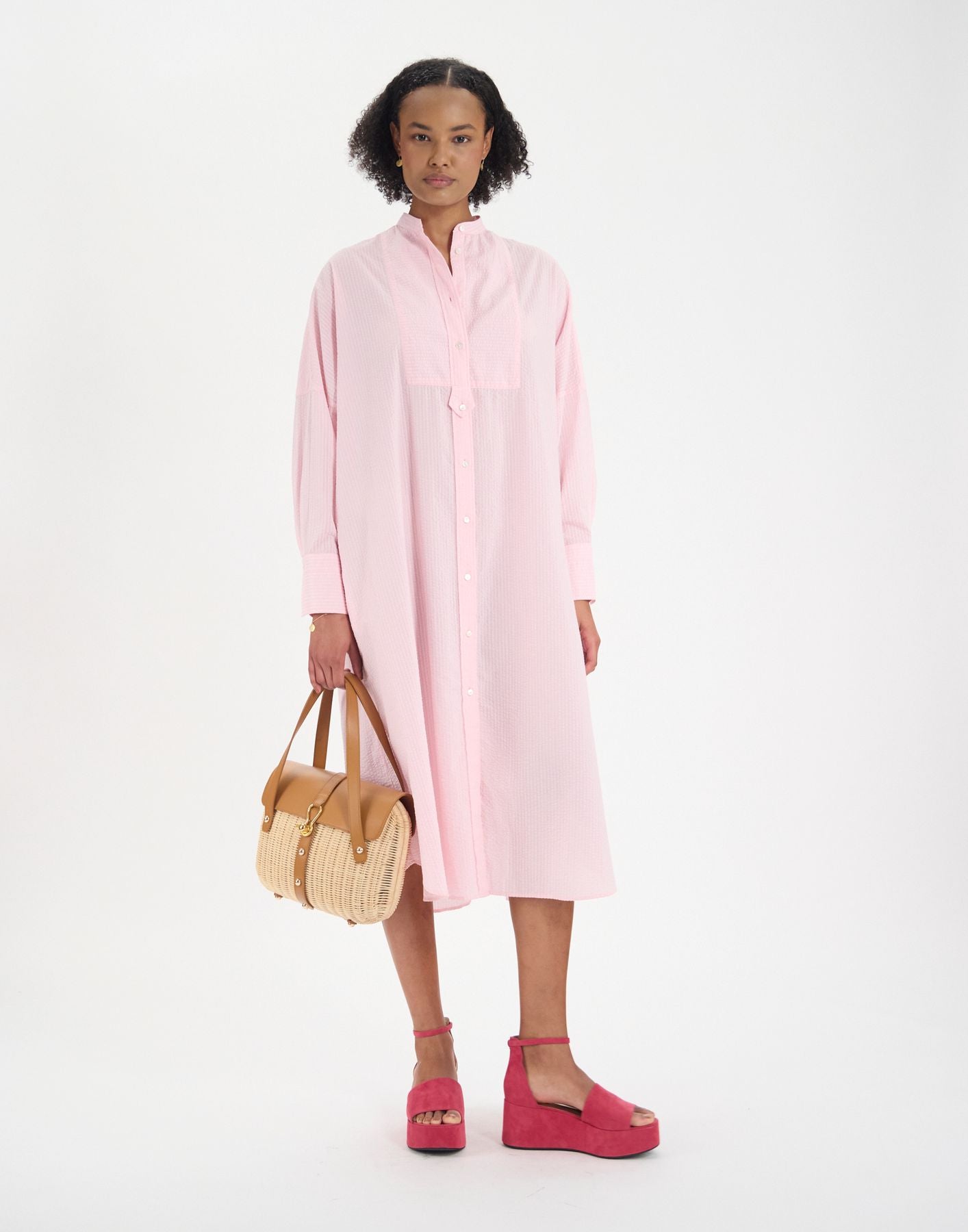 Pink cotton boy dress