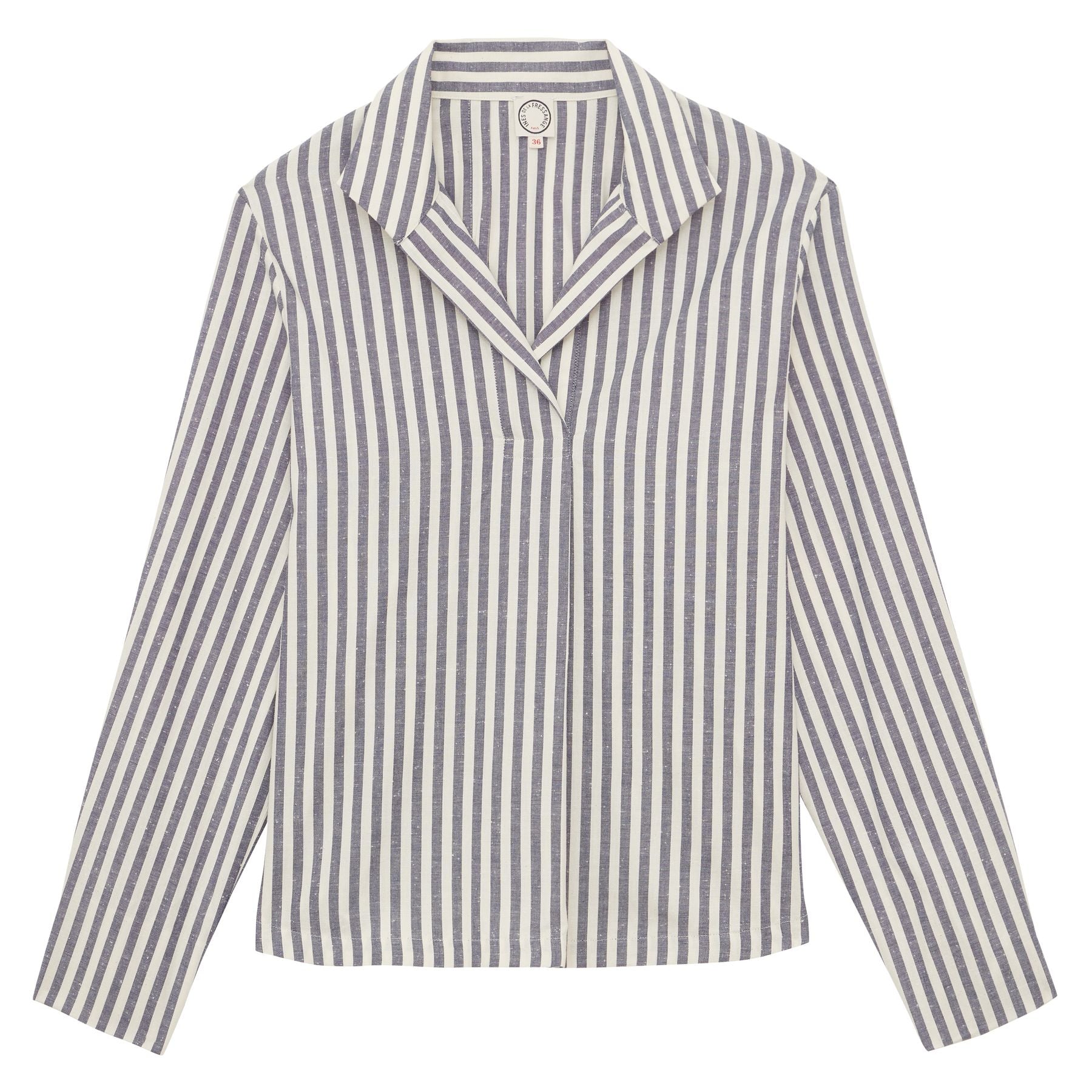 Top Noa en coton bleu