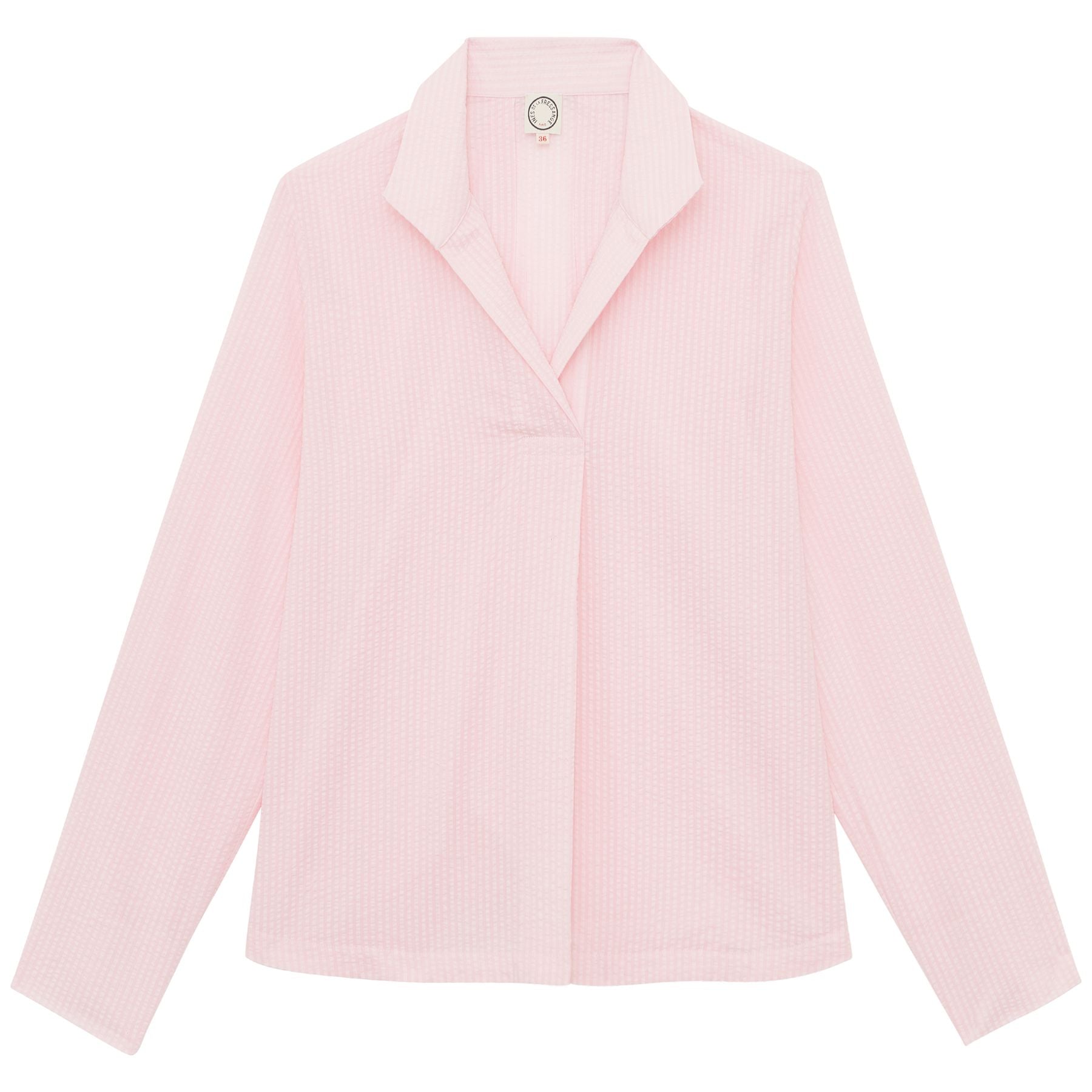Top Noa en coton rose