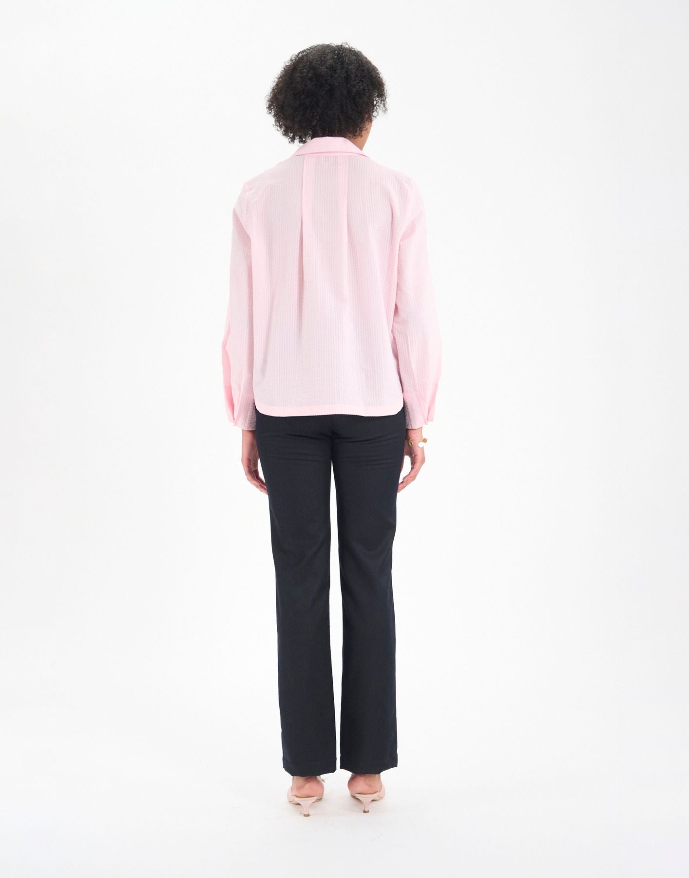 Top Noa en coton rose