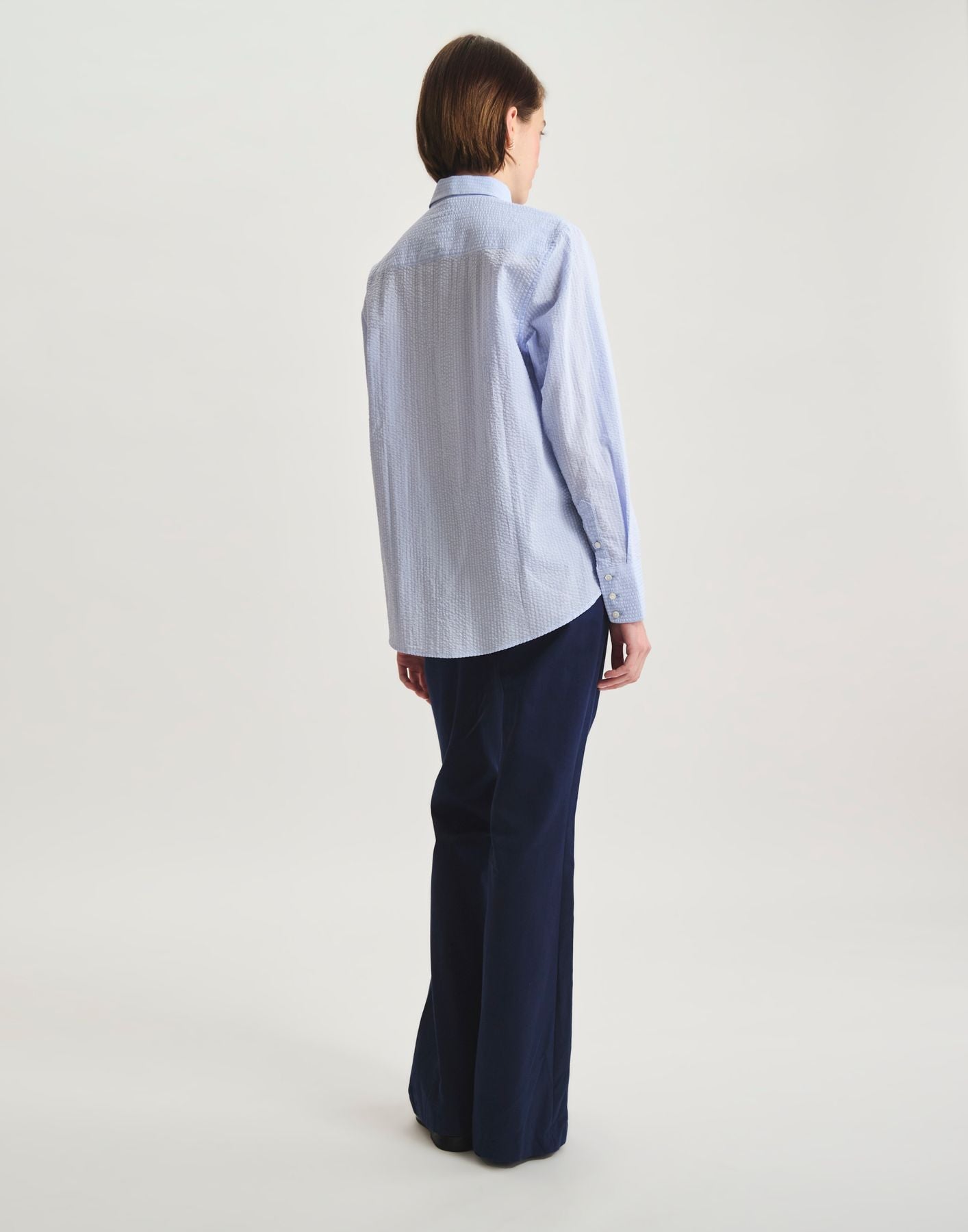 Chemise Maureen en coton bleu clair