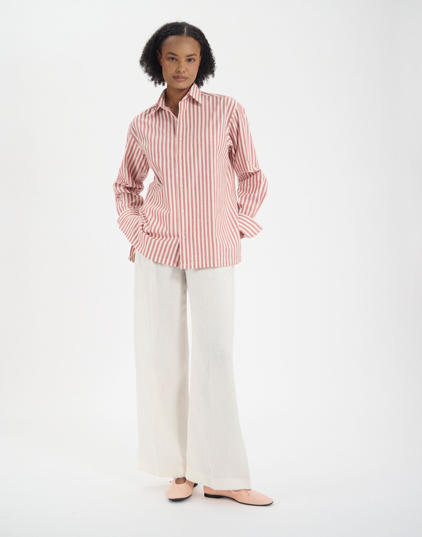 Chemise Nova en coton rouge