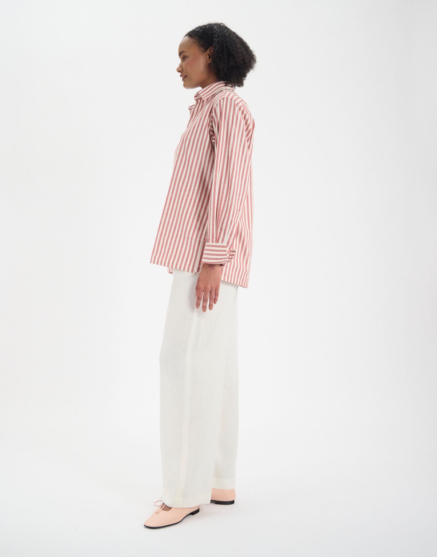 Nova red cotton shirt