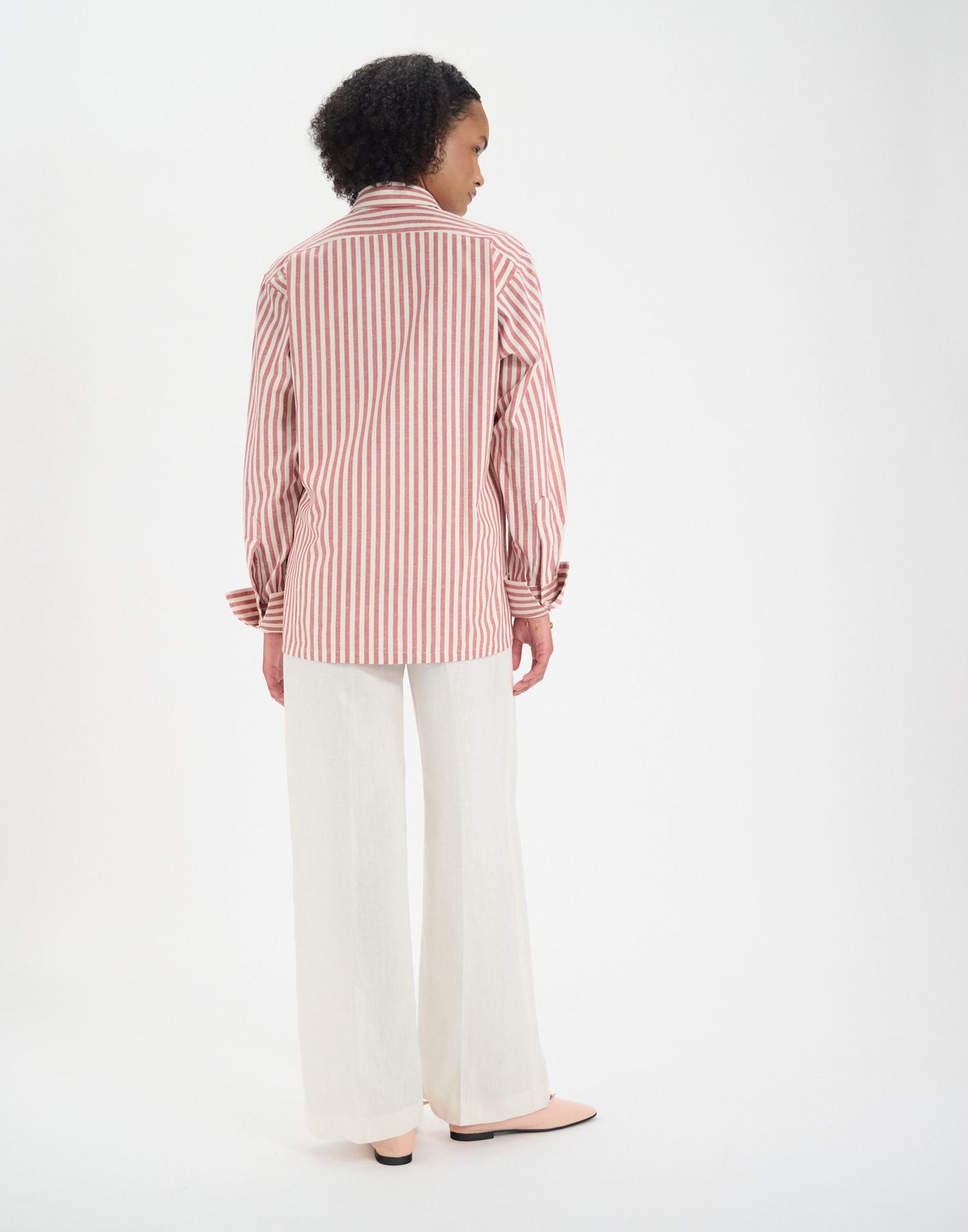 Nova red cotton shirt