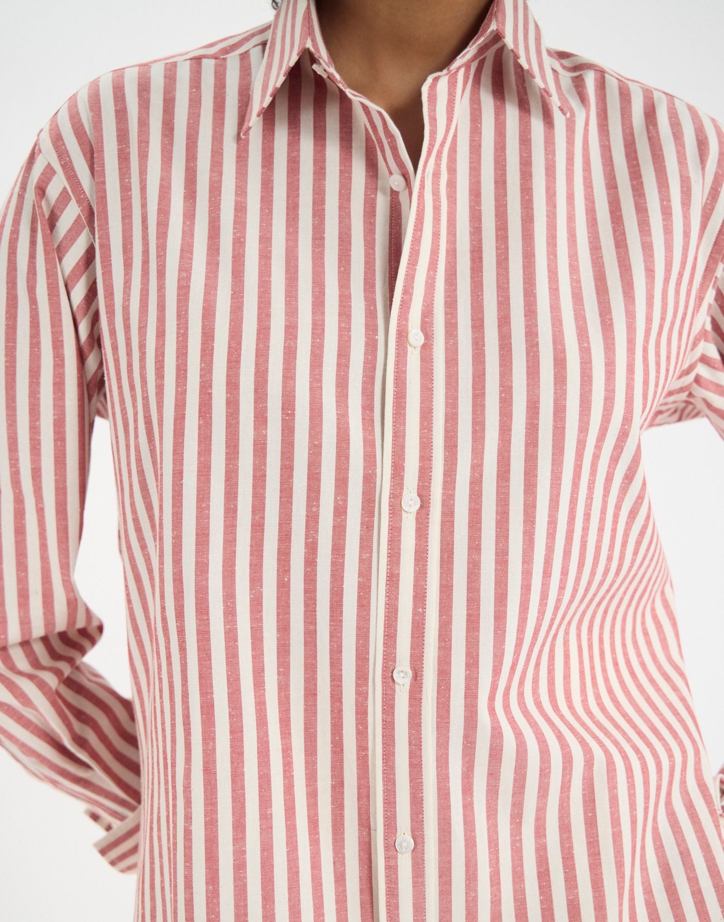 Nova red cotton shirt