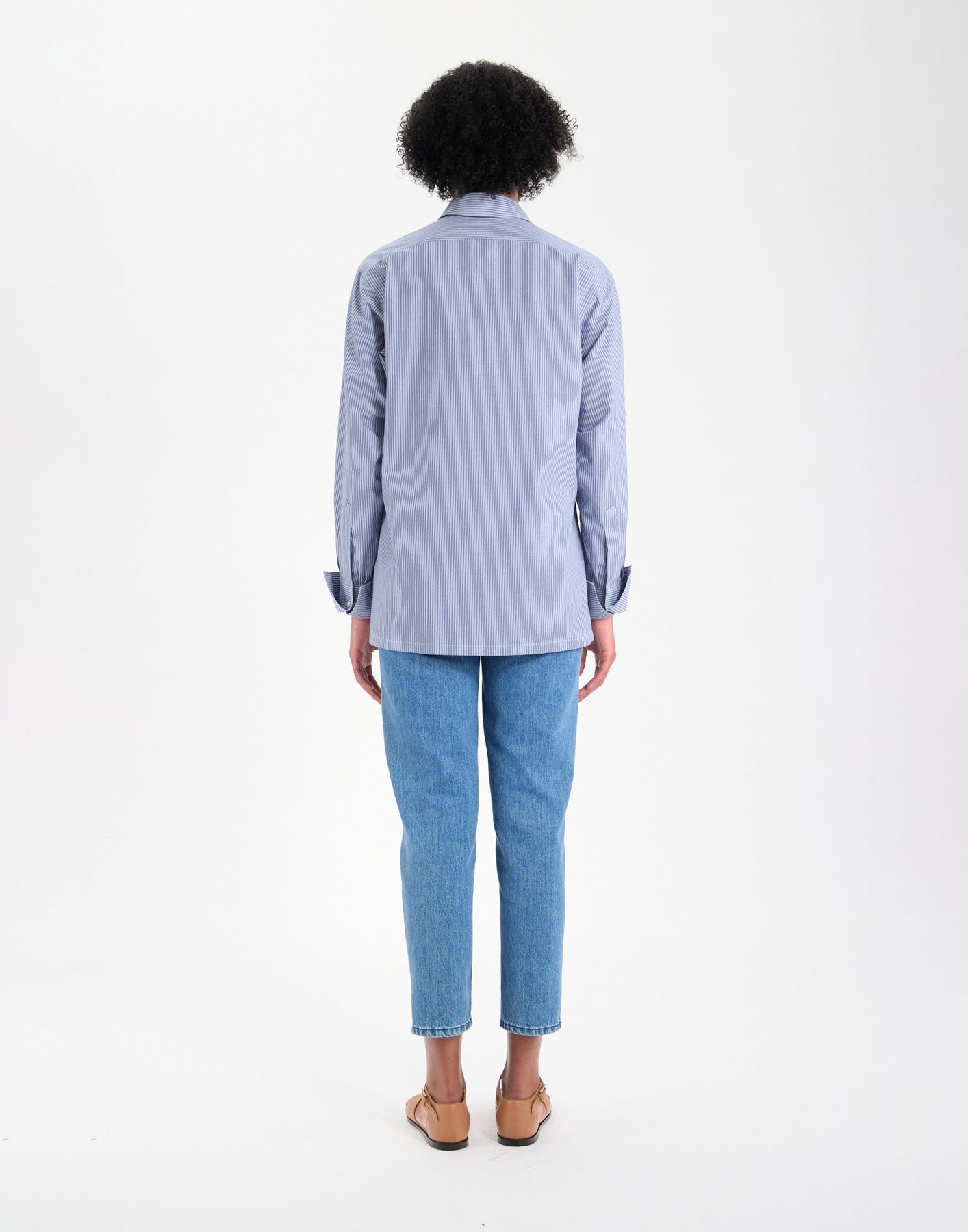 Nova blue cotton shirt