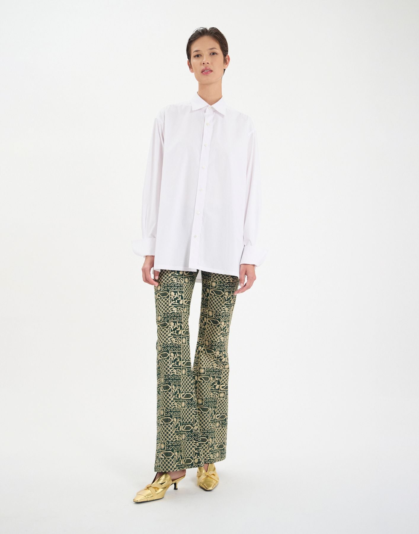 Nova shirt in white linen blend