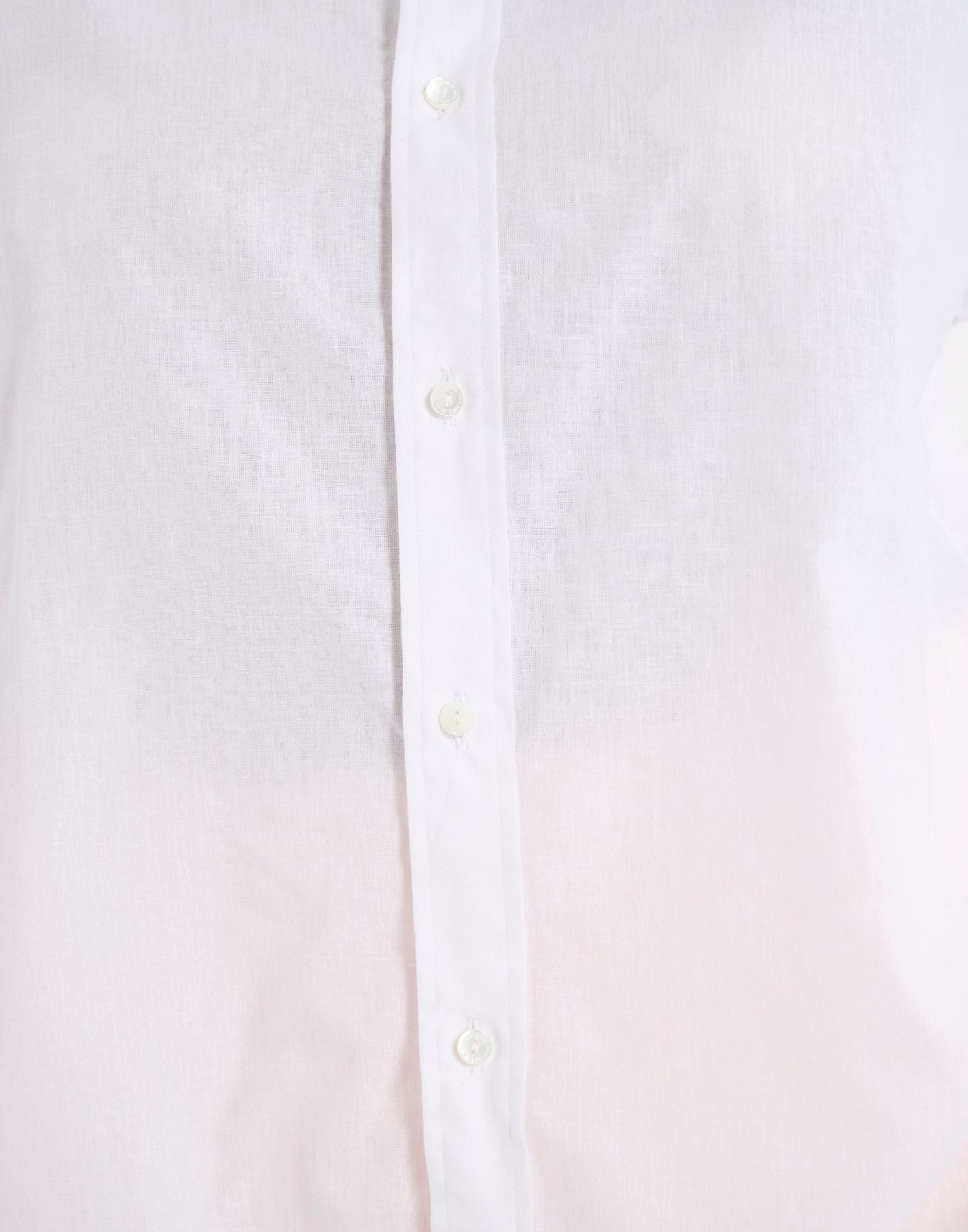 Camisa Nova en mezcla de lino blanco