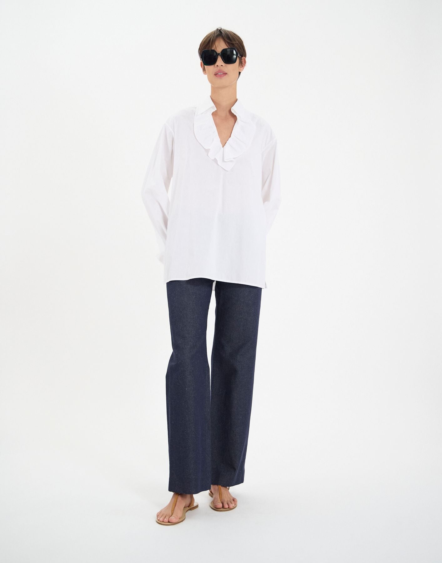 Chemise Ortiz en coton blanc