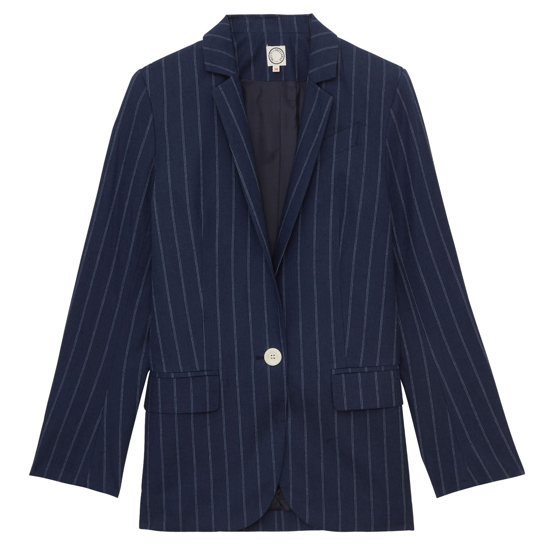 Bruna jacket in navy linen blend